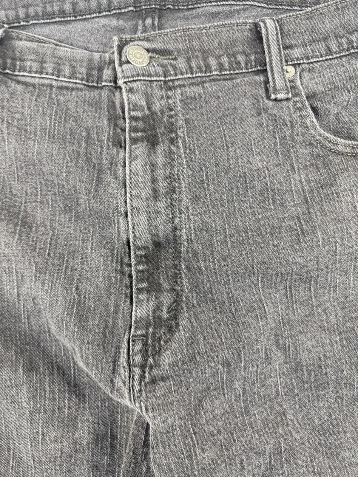 Levi's 569 Loose Straight Jeans Men's W40 L32 Faded Black Denim