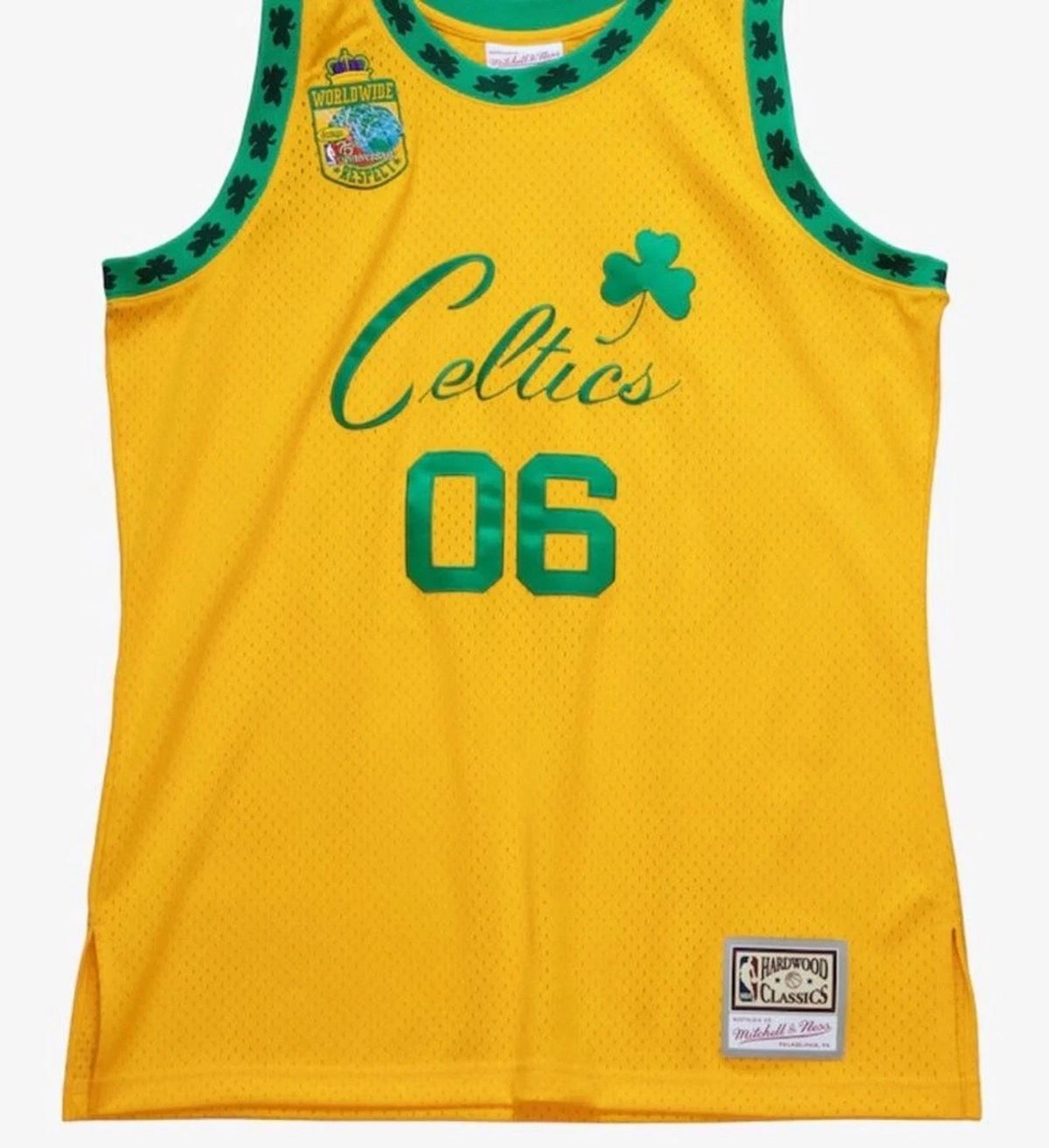 Bodega x Mitchell & Ness Boston Celtics Worldwide Respect #06 Jersey Medium