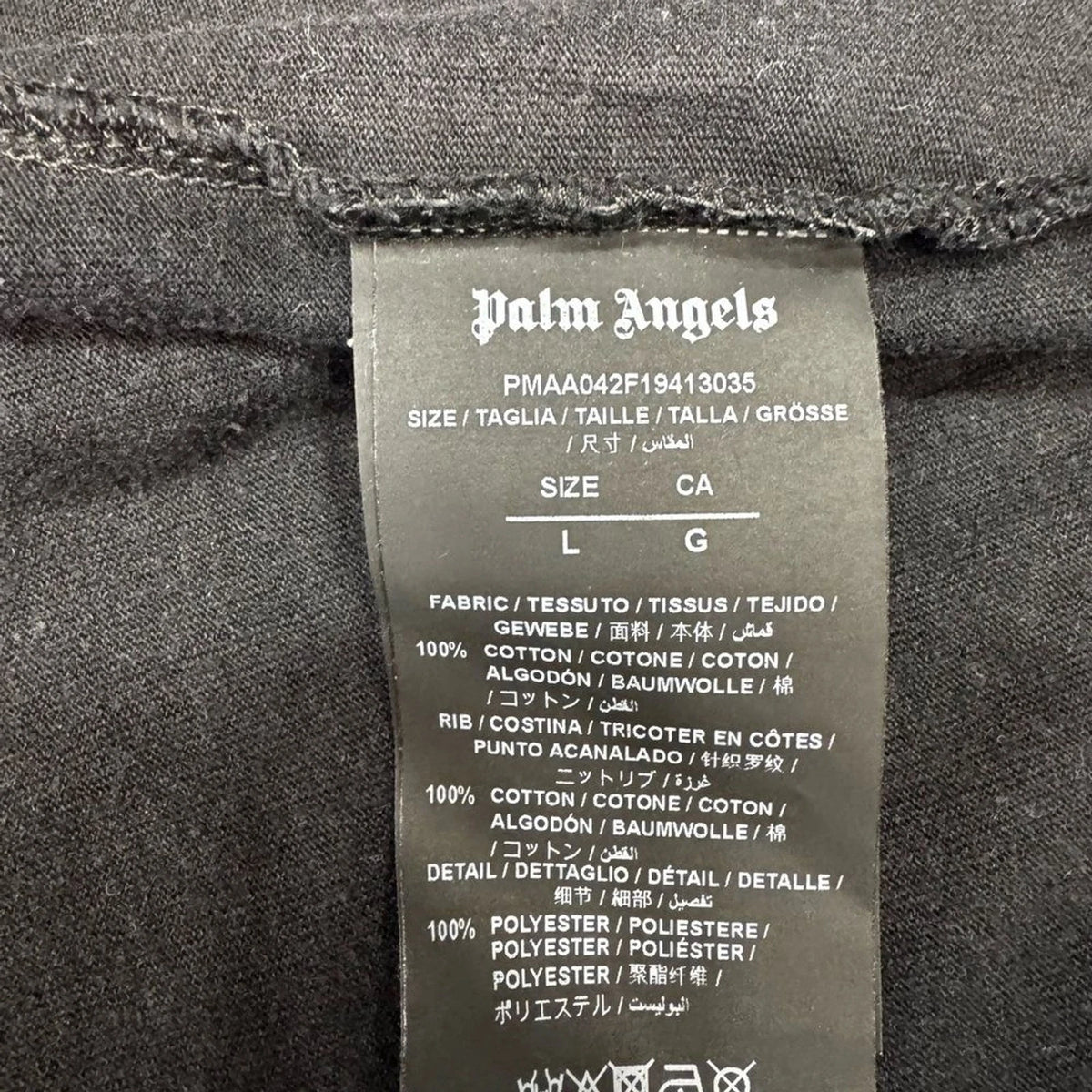 Palm Angels Mental Health T Shirt Mens L Black Red Graphic Designer Streetwear