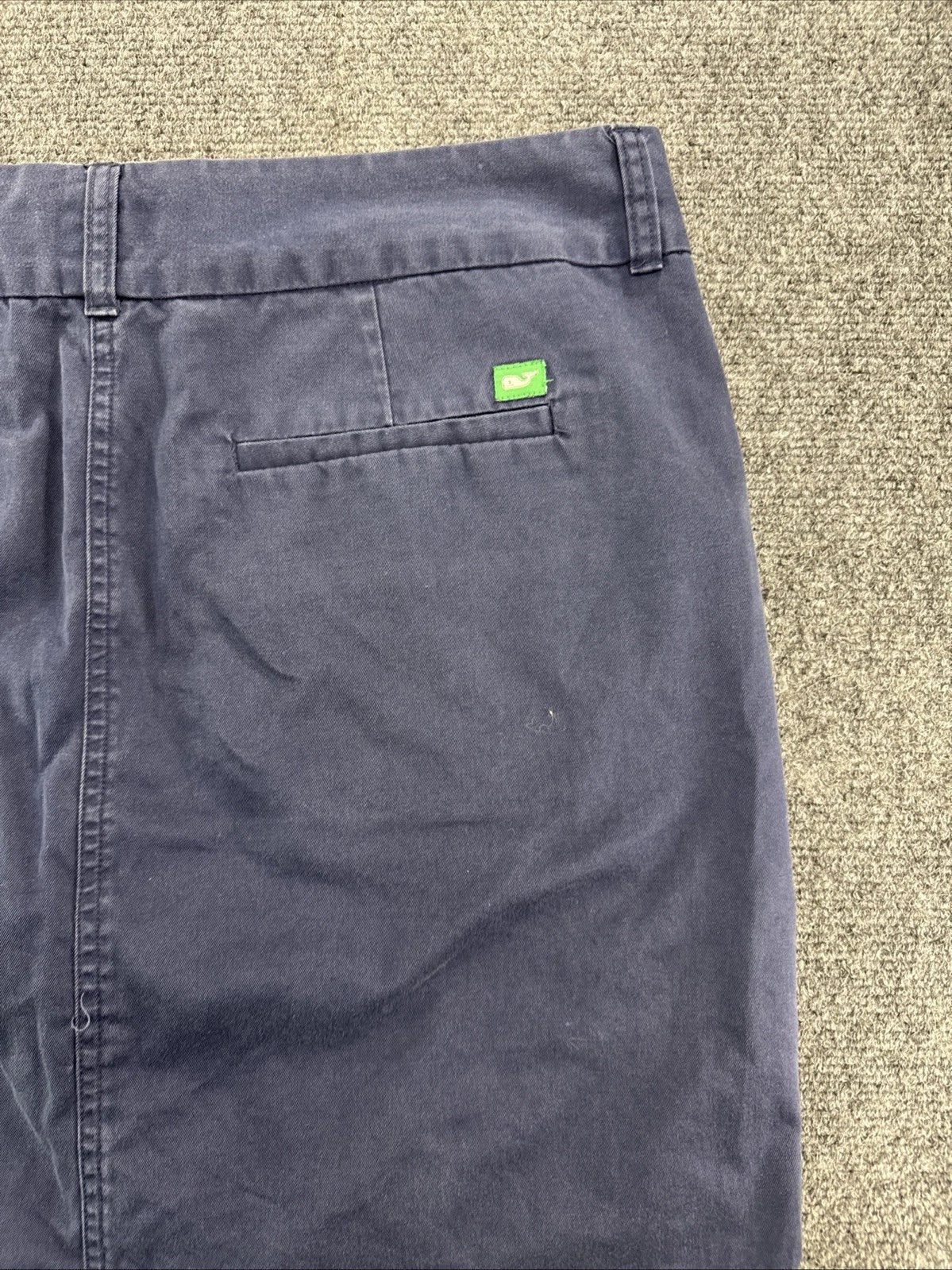 Vineyard Vines by Shep & Ian Women's Navy Cotton Mini Chino Skirt Whale