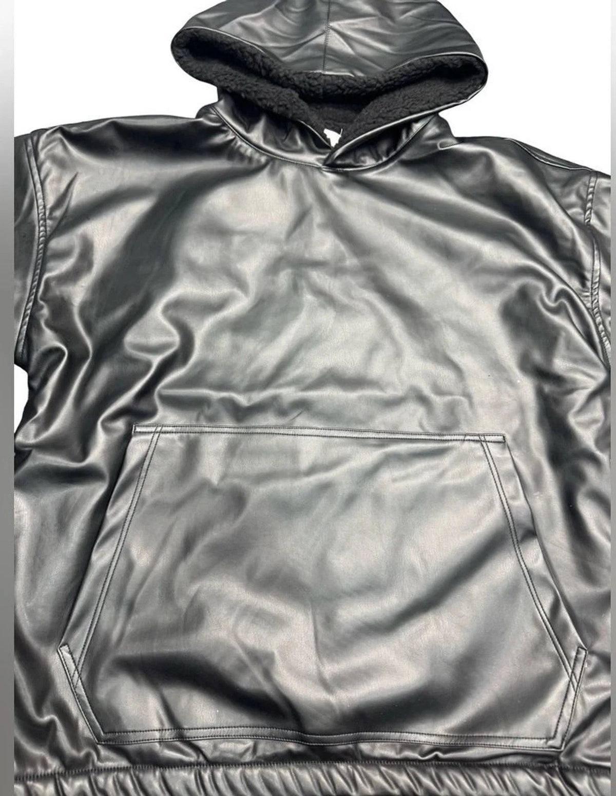 The Perfect Example Fleece Lined Hoodie Small Minimalist Athleisure Winter Heat