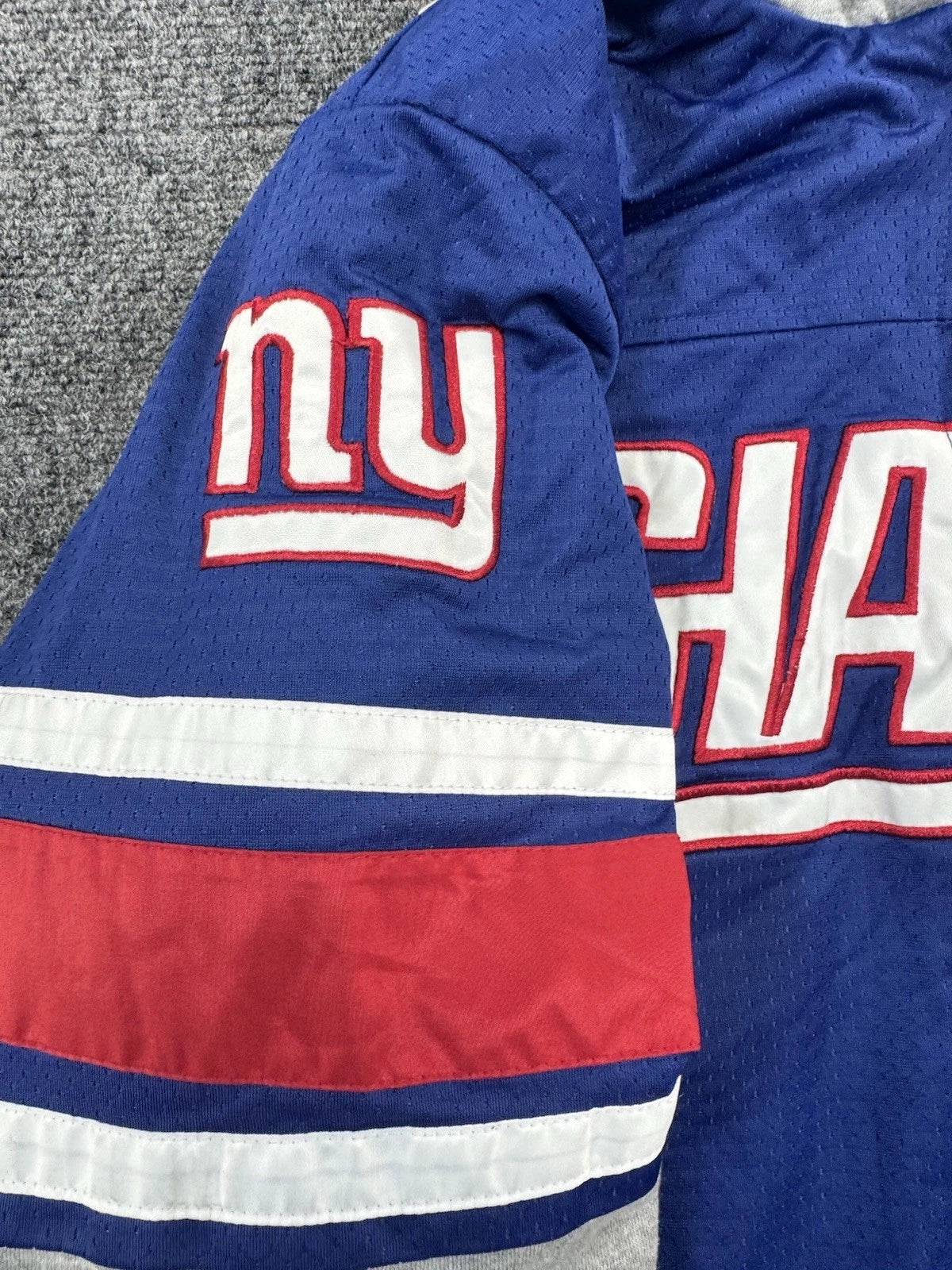New York Giants Full Zip Hoodie Mens 2XL Blue NFL Football Heavyweight