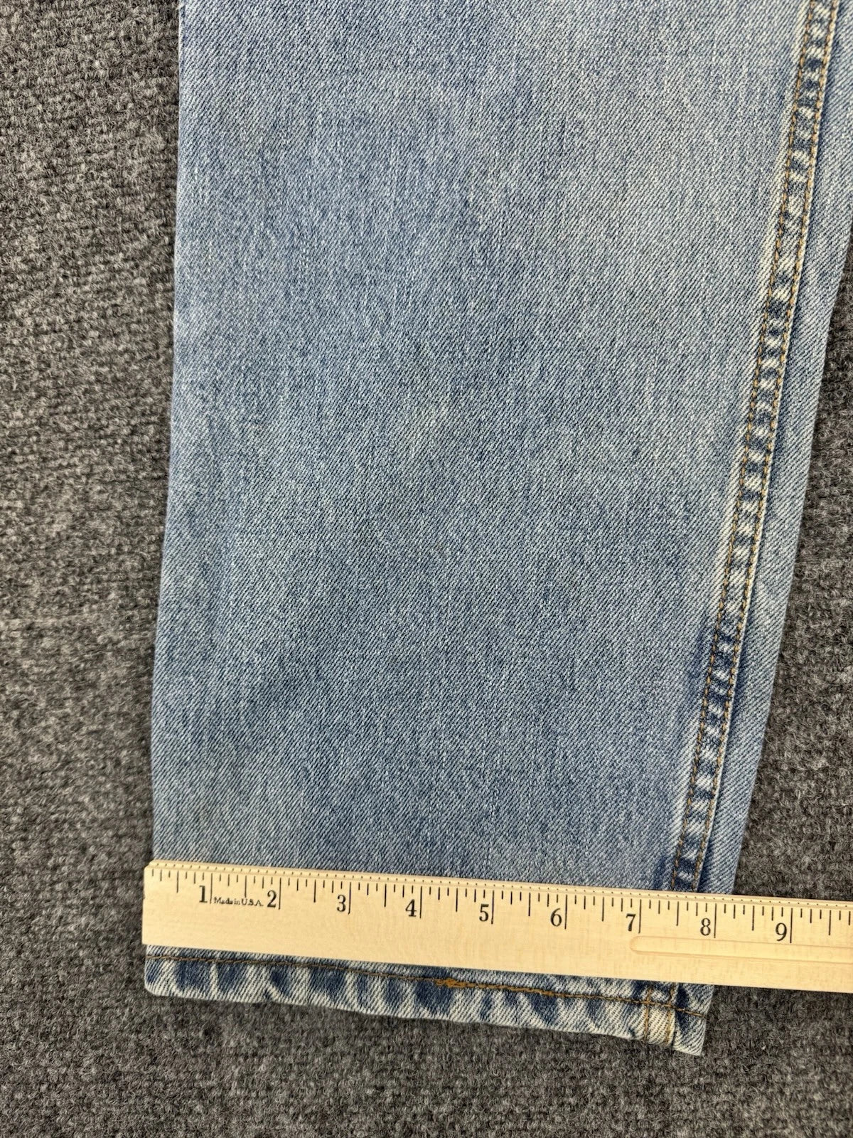 Levi's 505 Regular Fit Jeans Men's 34x30 Light Wash 100% Cotton Straight Leg