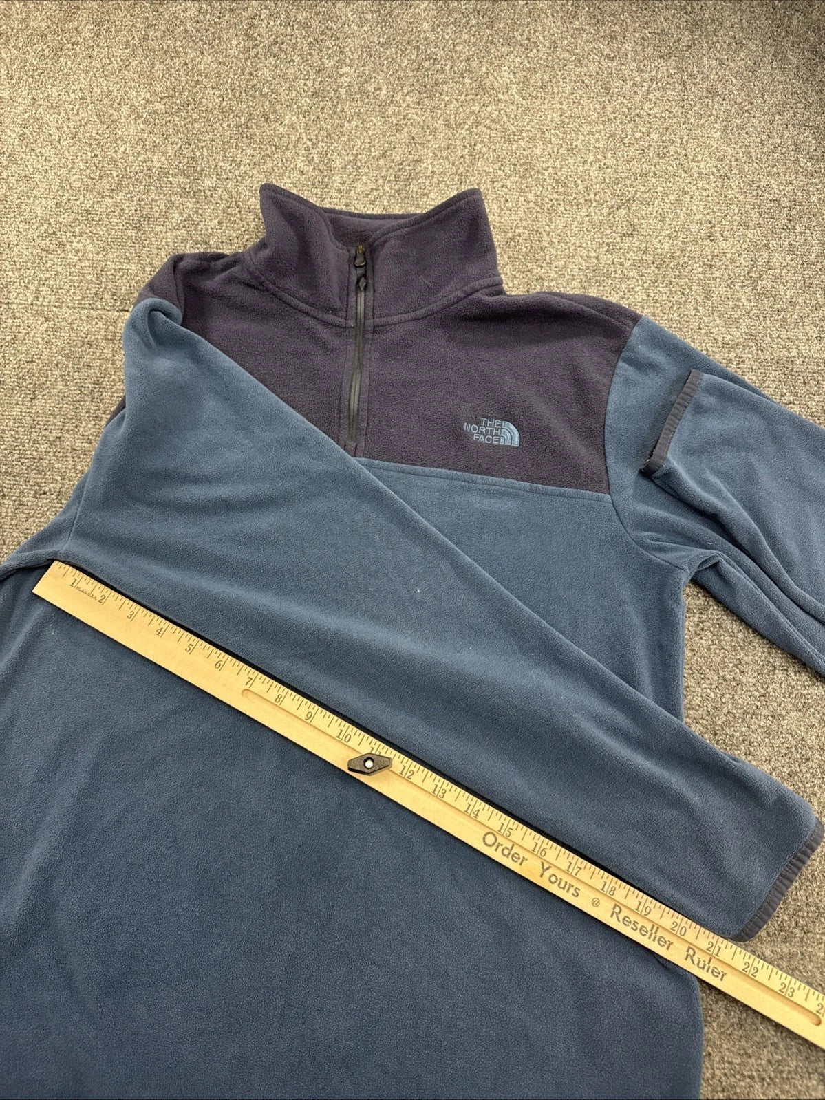 The North Face Men’s M 1/4 Zip Fleece Pullover Blue Navy Colorblock F19