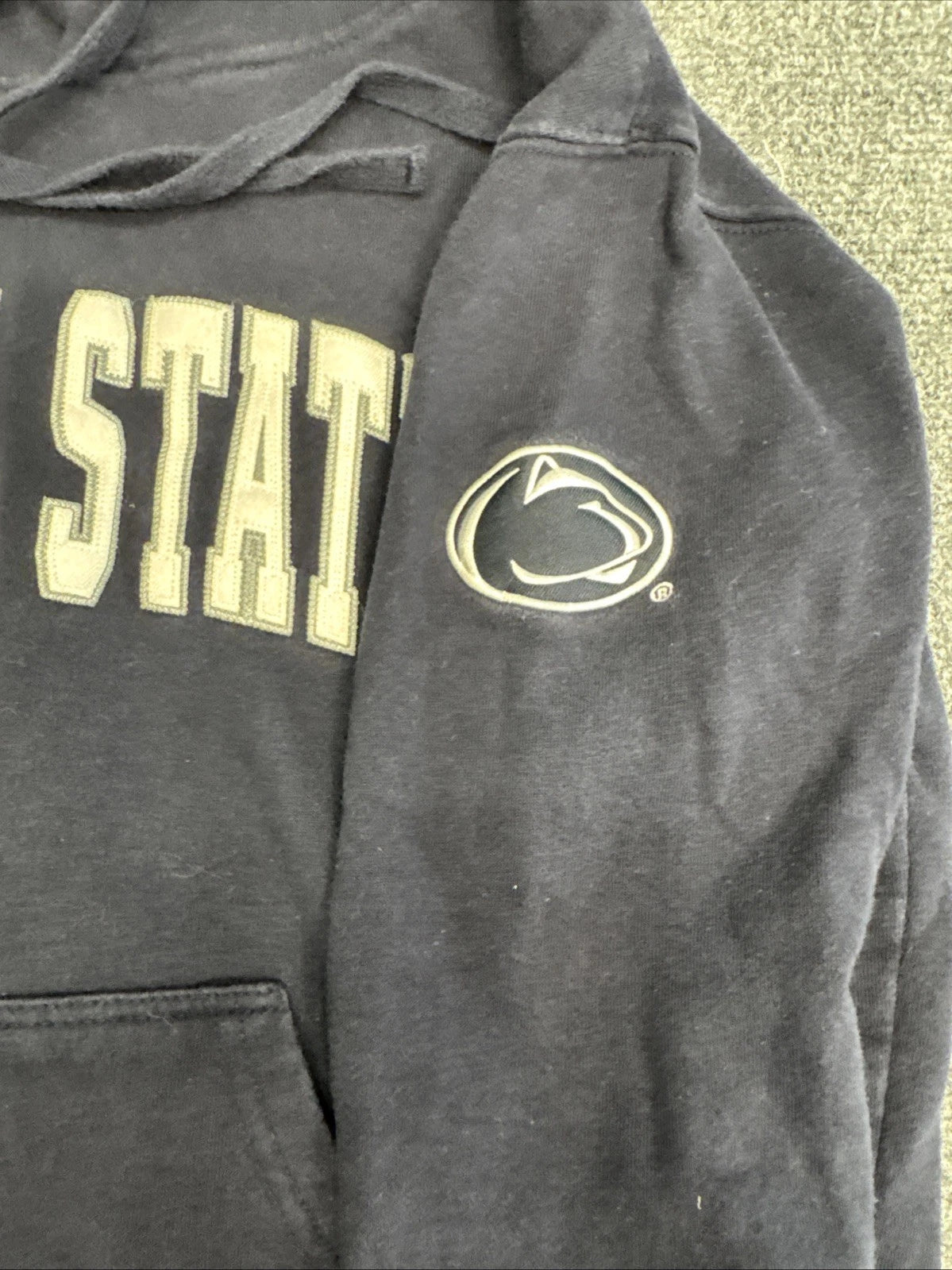 Vintage Penn State Nittany Lions Hoodie Men’s Medium Colosseum Y2K Navy
