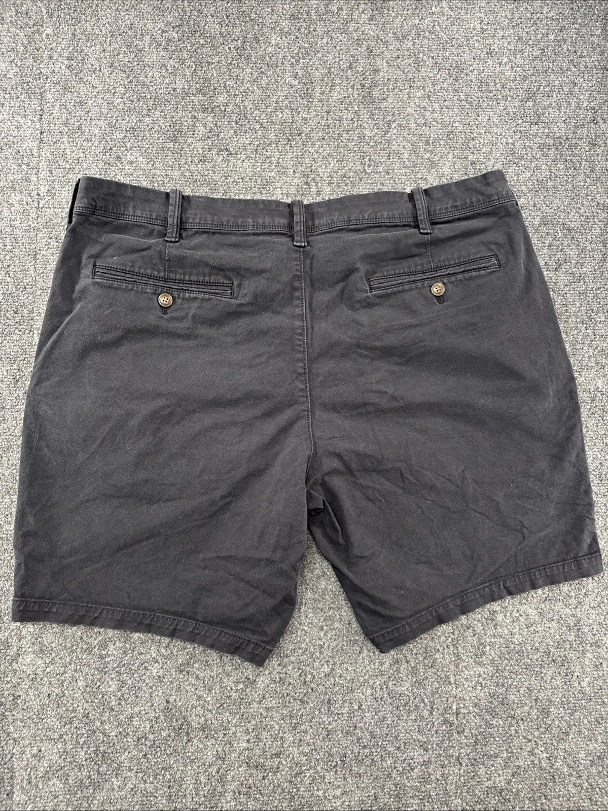 Express Men’s Chino Shorts 38 Black Stretch Casual Flat Front Classic Summer