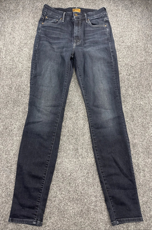 MOTHER High Waisted Looker Jeans Womens 27 Dark Wash Skinny Stretch Designer