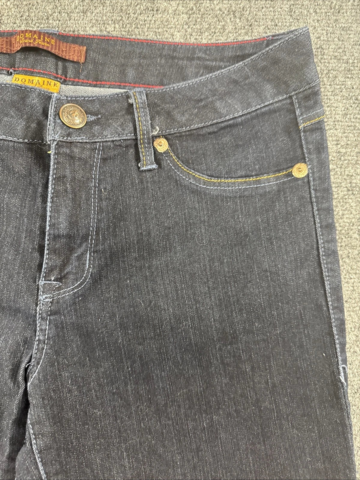 Domaine Grand Jeans Women's Size 13 Dark Wash Skinny Stretch Denim Blue Jeans