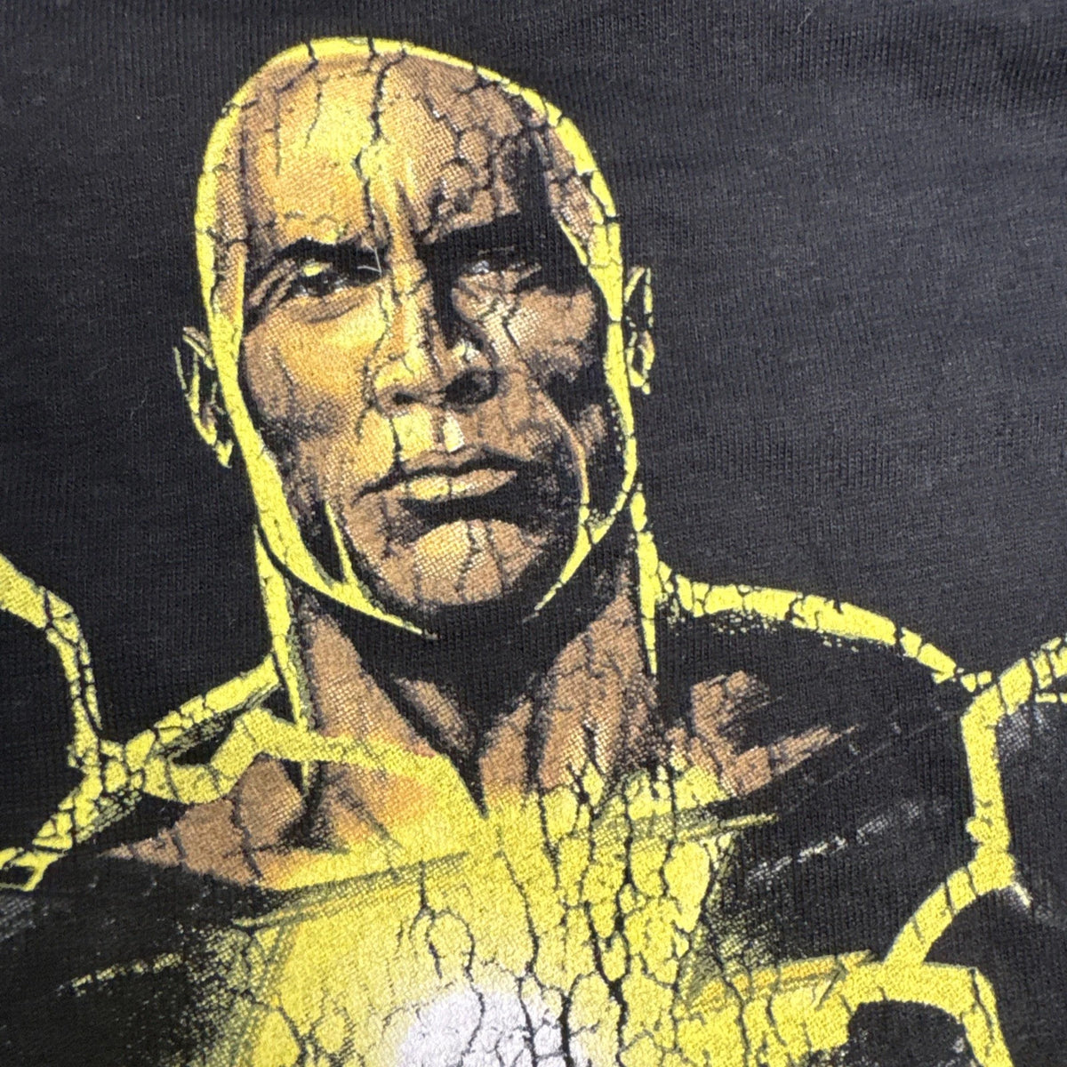 DC Black Adam The Rock T Shirt Mens Medium 38 40 Black Graphic Tee NWT