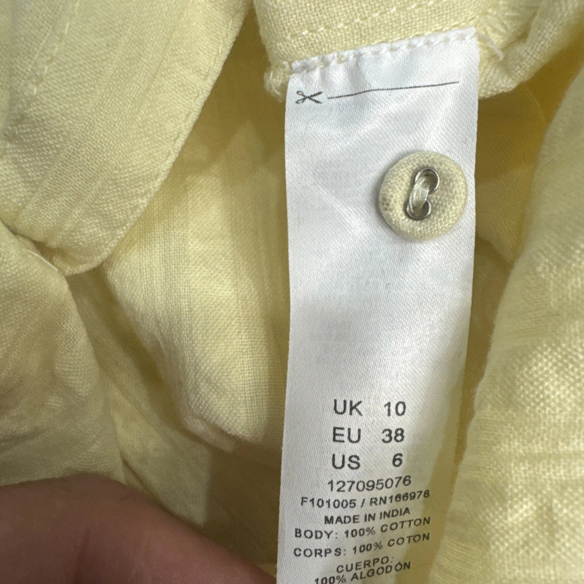 ASOS Design Yellow Seersucker Shirt Mini Dress Women's 6 NWT D Ring Belt