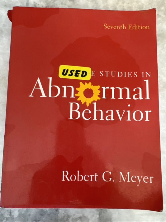 Case Studies in Abnormal Behavior 7th Edition Robert G. Meyer Paperback