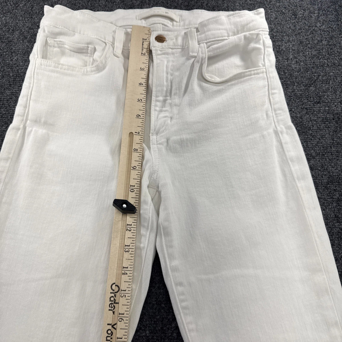 Joe’s Jeans The Callie Women’s 27 White High Rise Cropped Bootcut Flaw