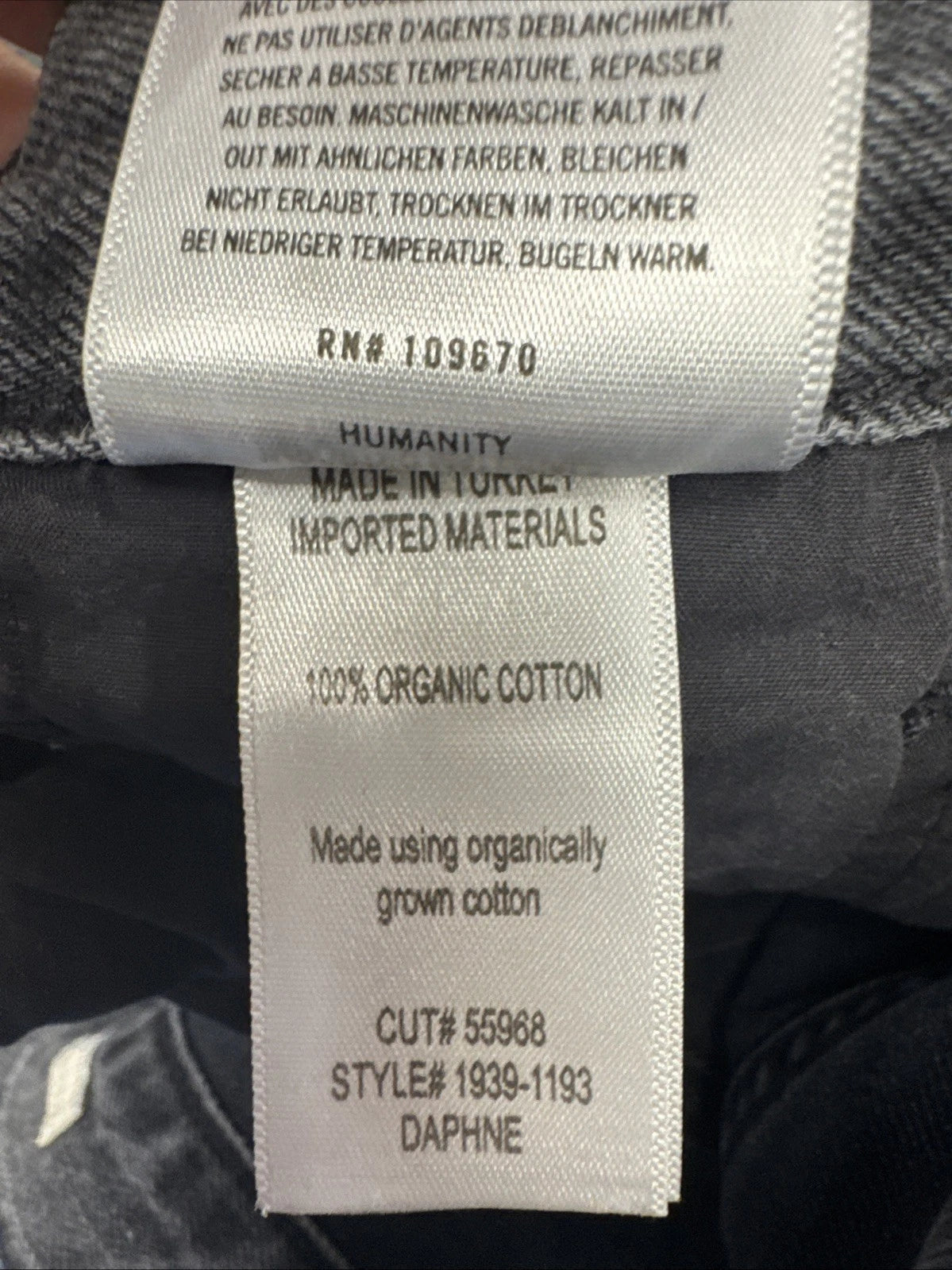 Citizens of Humanity Daphne Crop Womens 27 Gray High Rise Straight Raw Hem Jeans