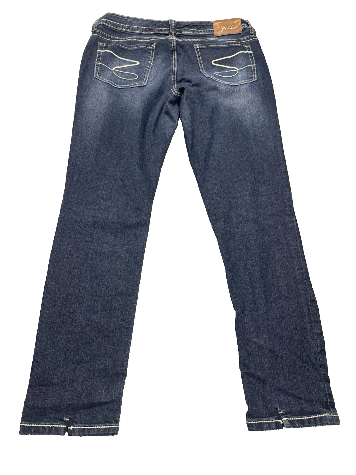 Vintage Seven For All Mankind Bootcut Jeans Women's 12 Dark Wash Embroidered EUC