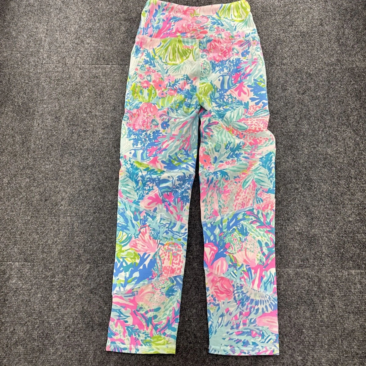 Lilly Pulitzer Luxletic Leggings Women XS Tropical Floral Mesh Activewear NWT