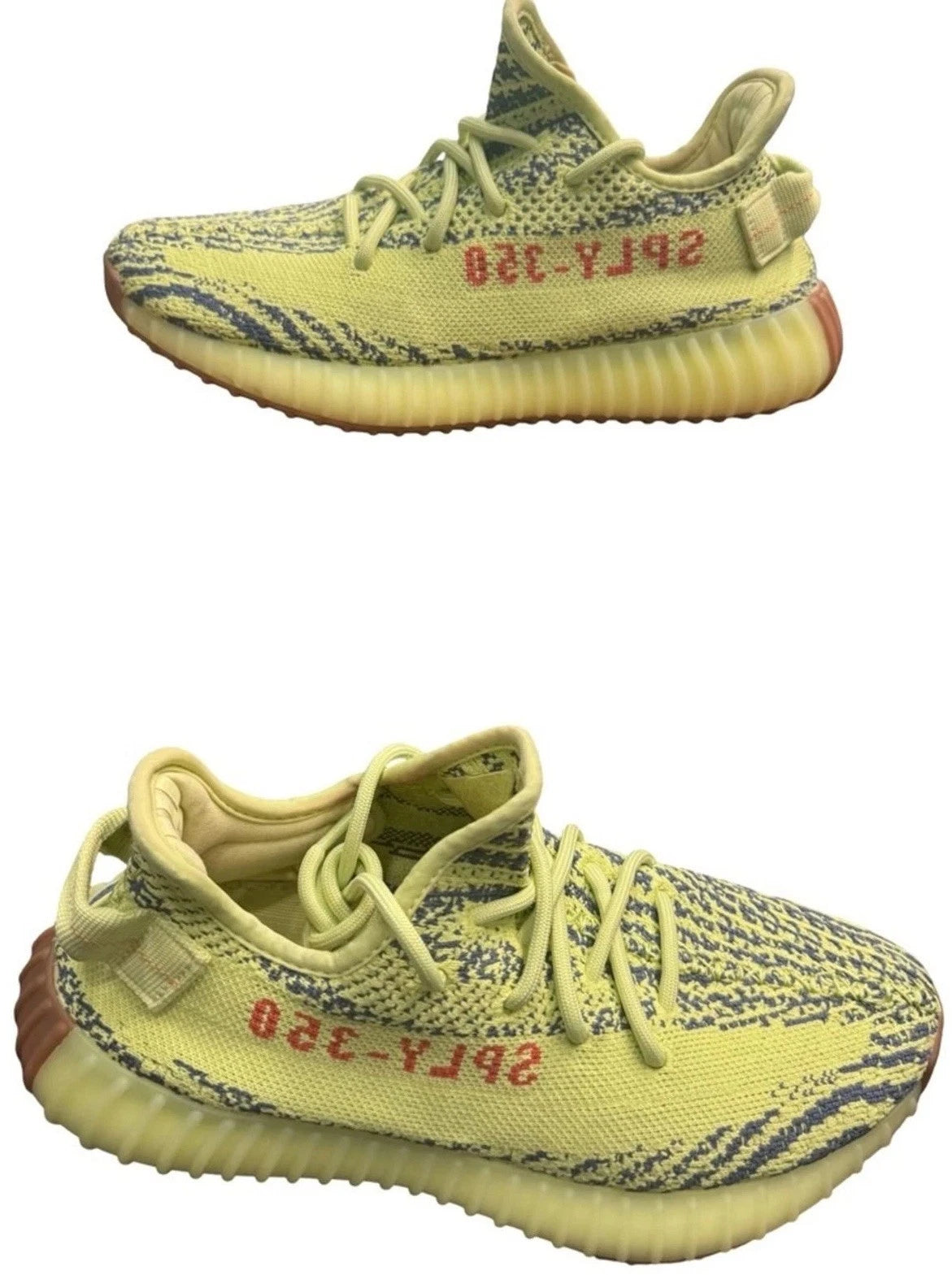 adidas Yeezy Boost 350 V2 Semi Frozen Yellow Mens 6.5 B37572 OG Box
