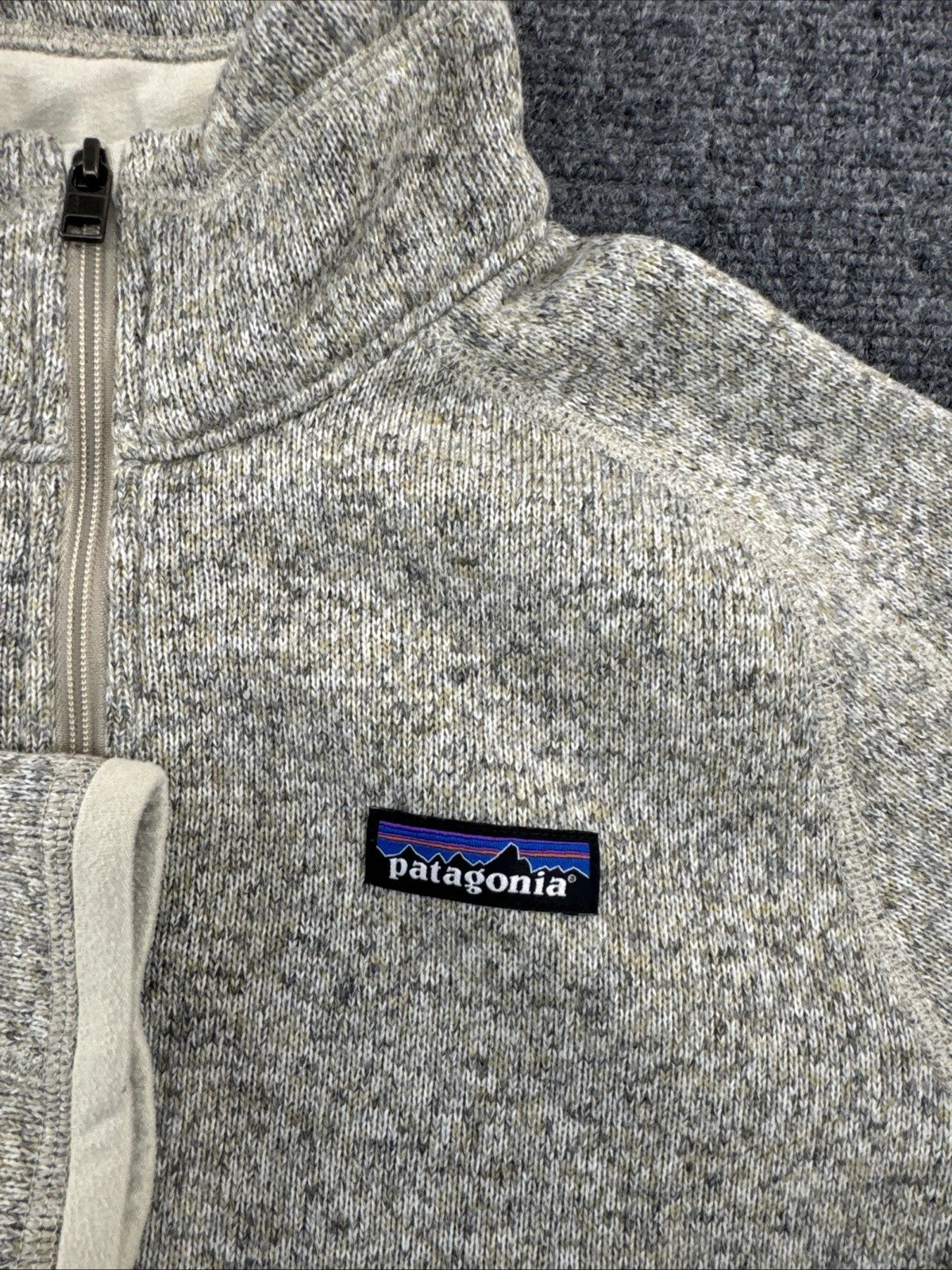 Patagonia Better Sweater 1/4 Zip Women’s S Pelican Gray Fleece Pullover