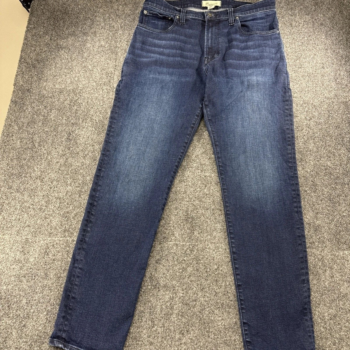 Madewell Men’s Slim Straight Jeans 34x32 Dark Wash Stretch Denim Premium