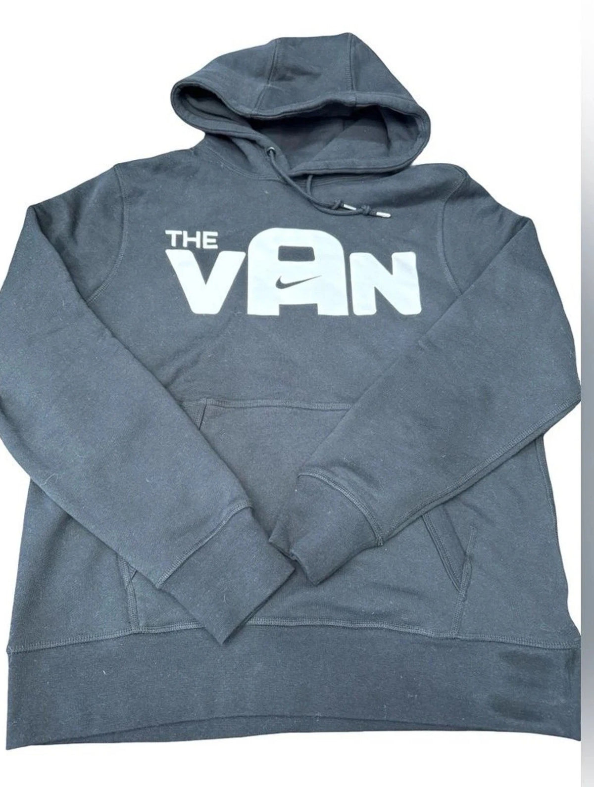 Nike Mens XL Club Fleece Hoodie Black THE VAN Graphic AJ8321-010 BNWOT