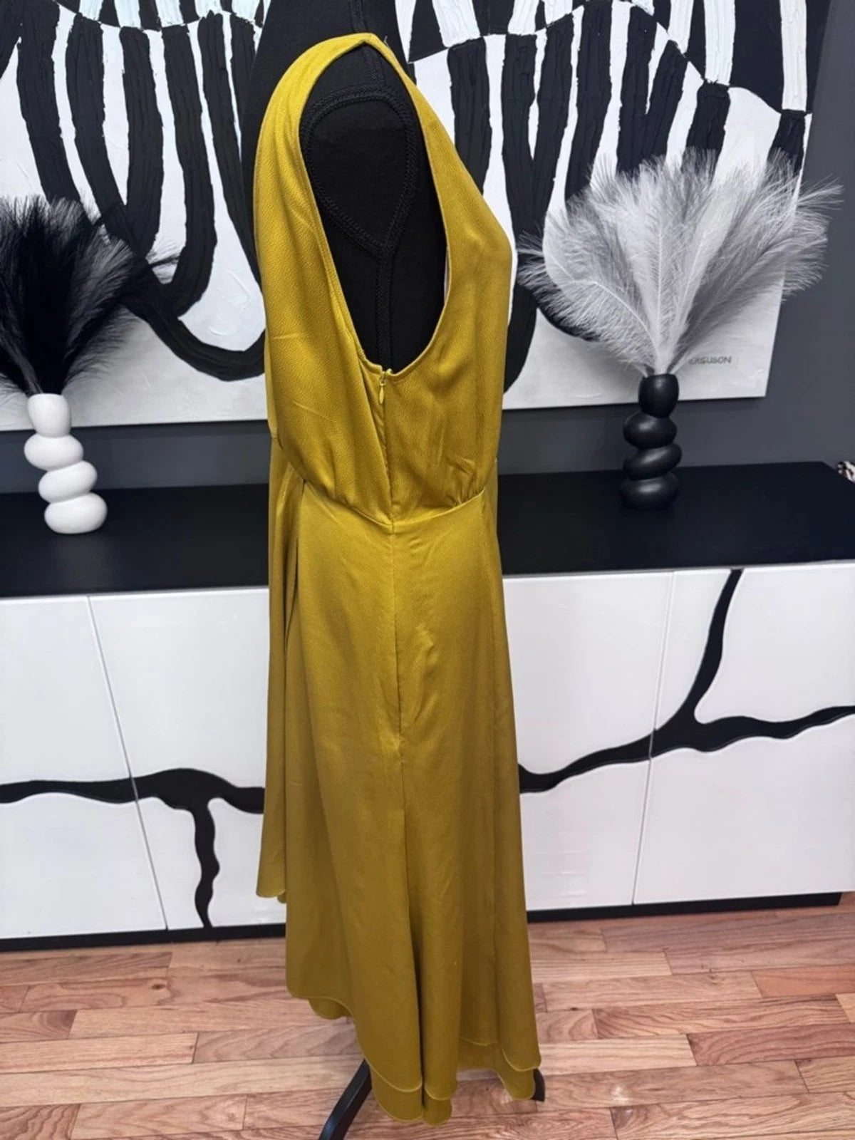 NWT French Connection Alessia Satin Wrap Dress 10
