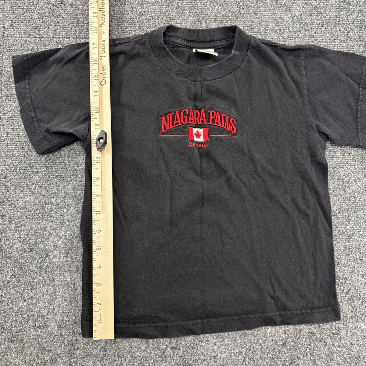 Vintage Niagara Falls Canada Embroidered T Shirt Intex Heavy Weight USA Large