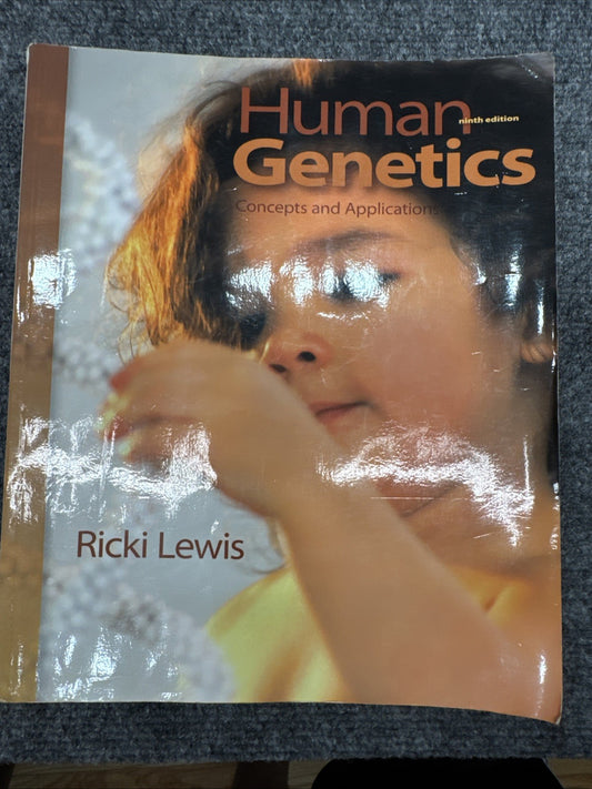Human Genetics Concepts and Applications 9th Edition Ricki Lewis Paperback