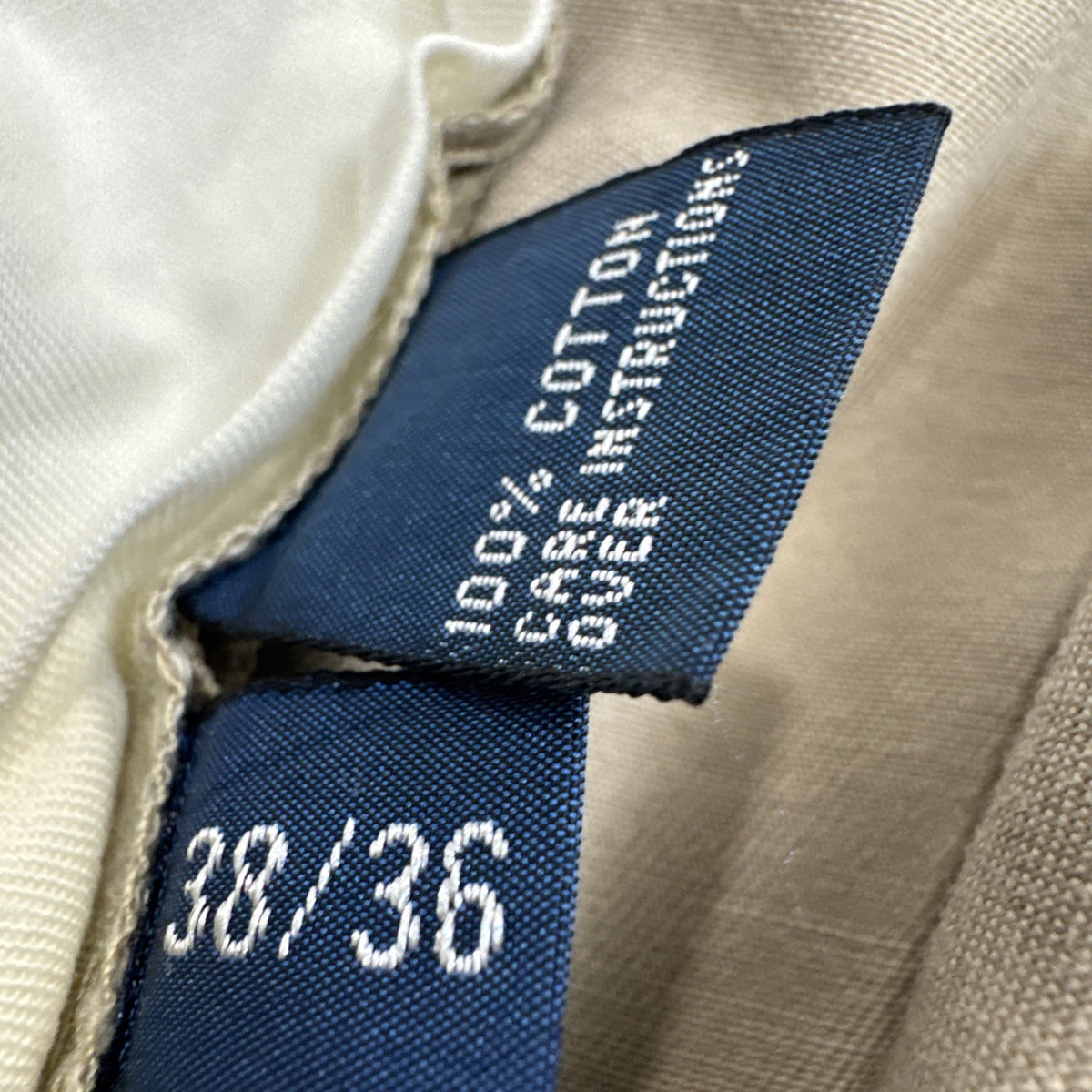 Vintage Polo Ralph Lauren Andrew Pants Men 38x30 Khaki Pleated Chino 90s