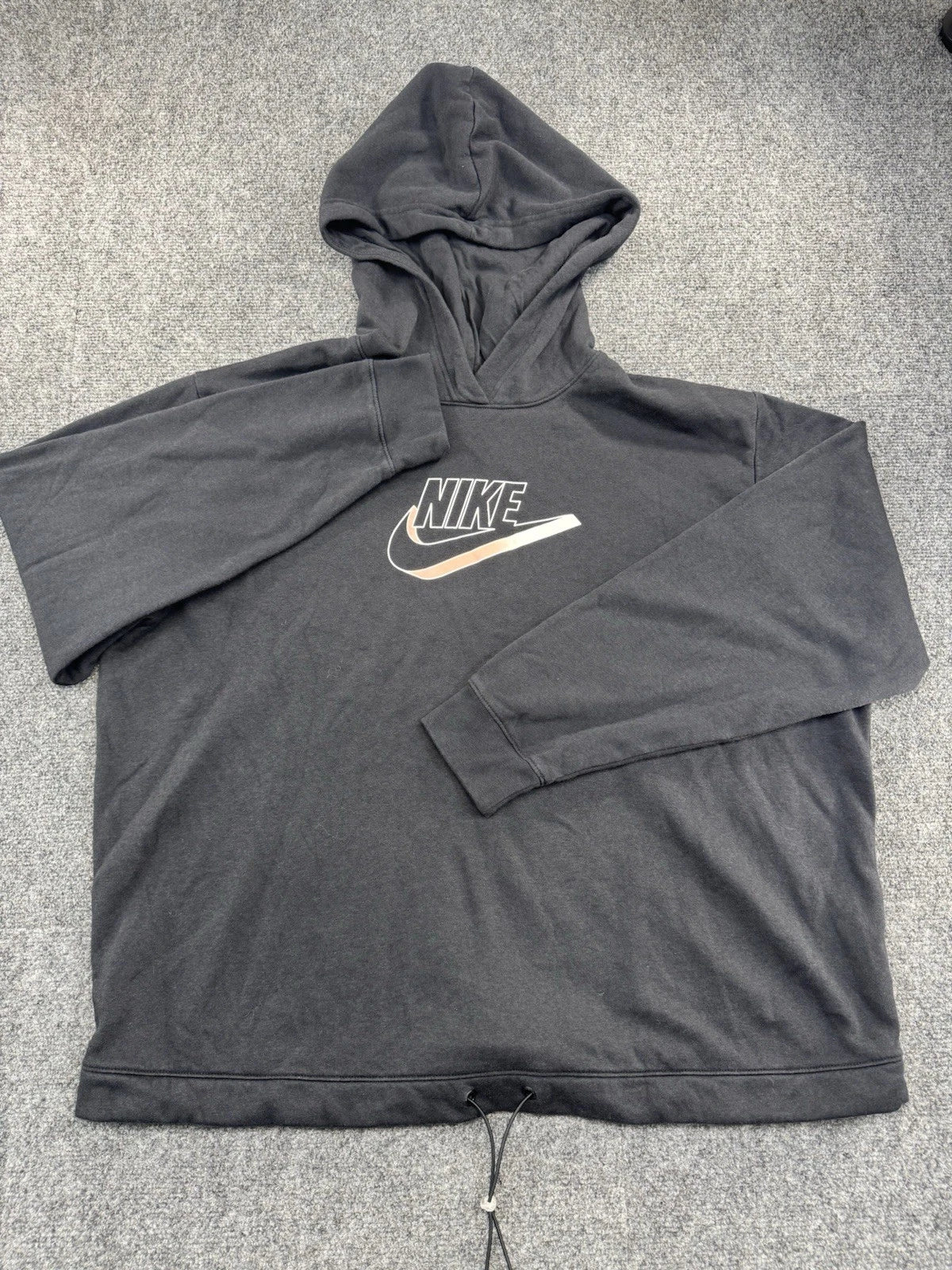 Nike Sportswear Easy Fleece Hoodie Women's XL Black Futura DD5780-010