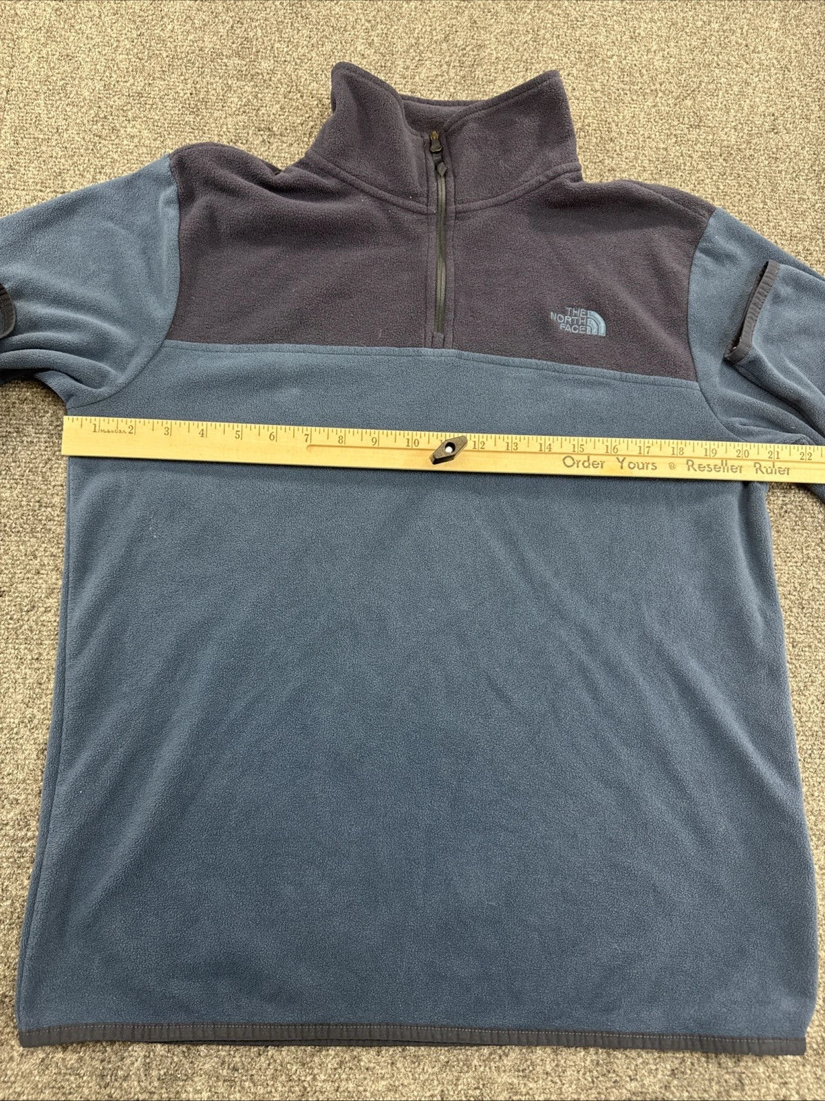 The North Face Men’s M 1/4 Zip Fleece Pullover Blue Navy Colorblock F19