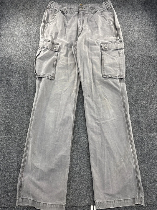 Carhartt 100272 Rugged Cargo Pants Men’s 33x36 Gravel Gray Relaxed Fit