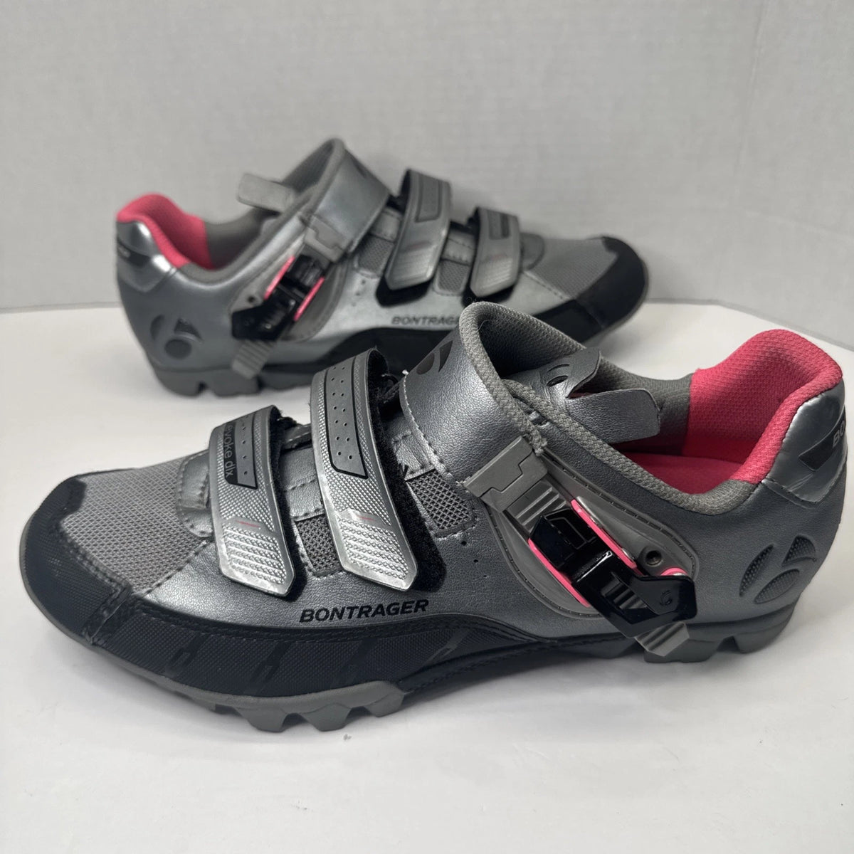 Bontrager Evoke DLX WSD Women’s MTB Cycling Shoes US 10.5 EU 42 Gray Pink