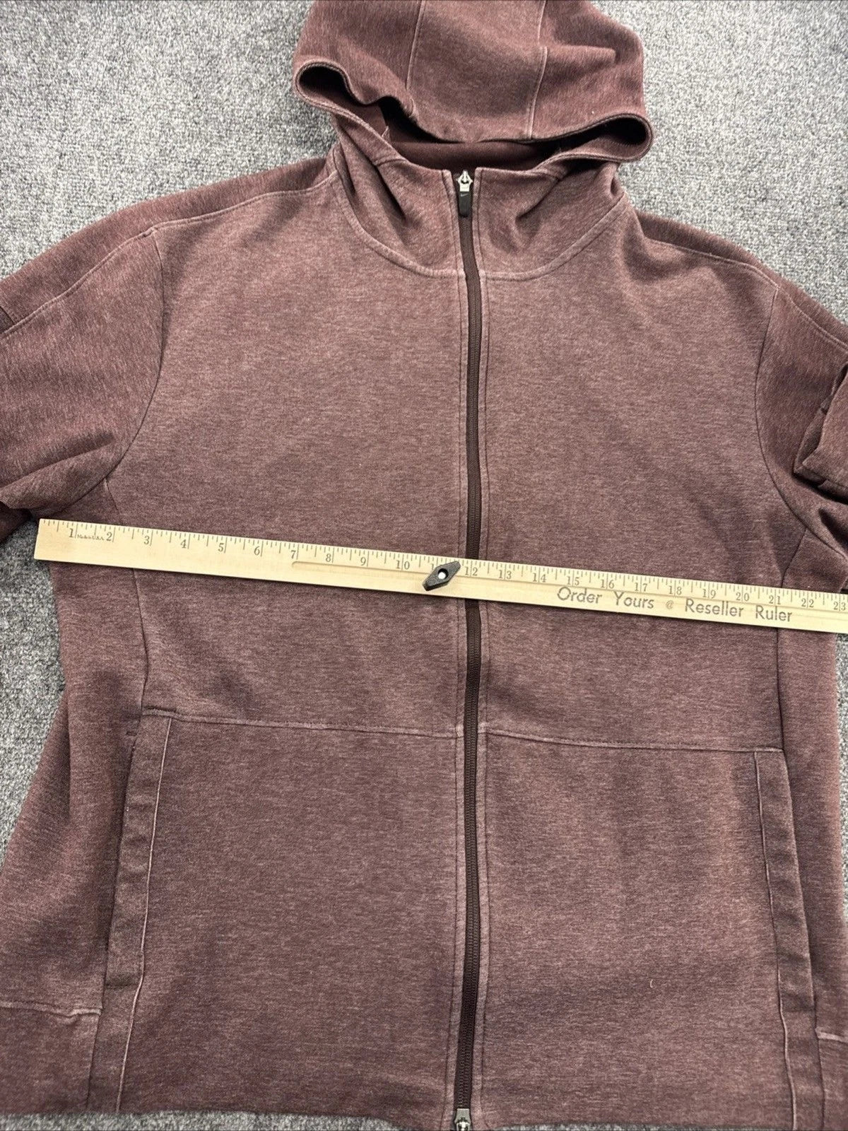 Nike Yoga Dri-FIT Full Zip Hoodie Men's L Dark Beetroot CU6260-203