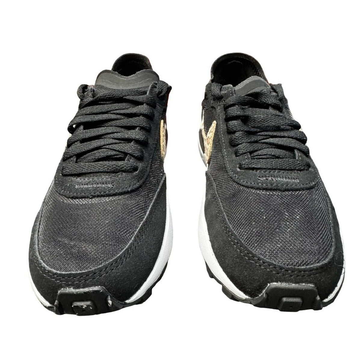 Nike Waffle One SE Black Leopard Women’s 5 DJ9776-001 New in Box