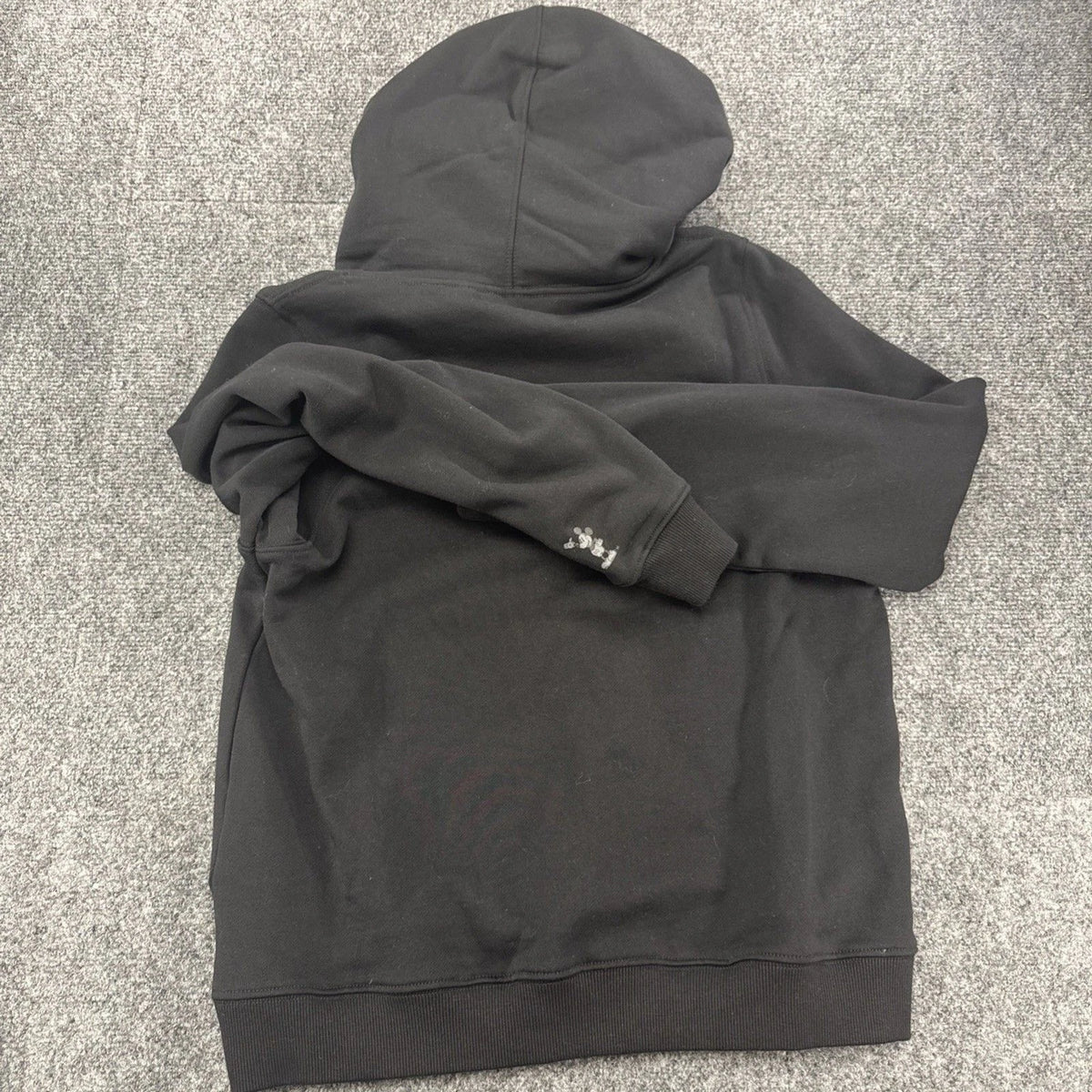 Kith x Disney Mickey Mouse Box Logo Hoodie Kids XL 14-16 Black NWOT Hype