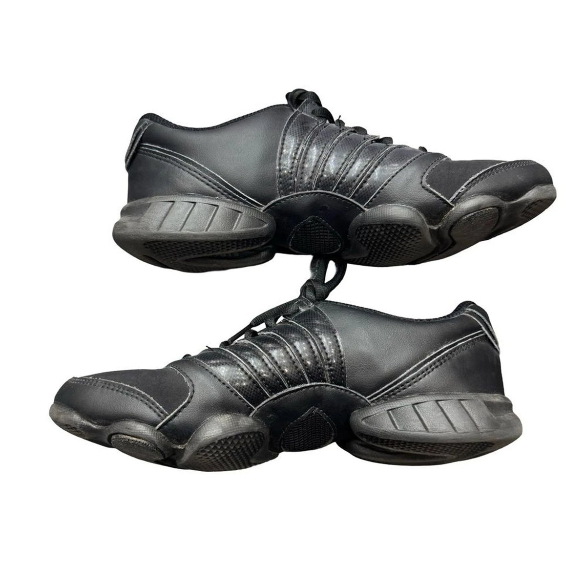 Bloch Black Dance Sneakers Women’s 9.5 Mesh Split Sole Jazz Hip Hop Studio Shoes