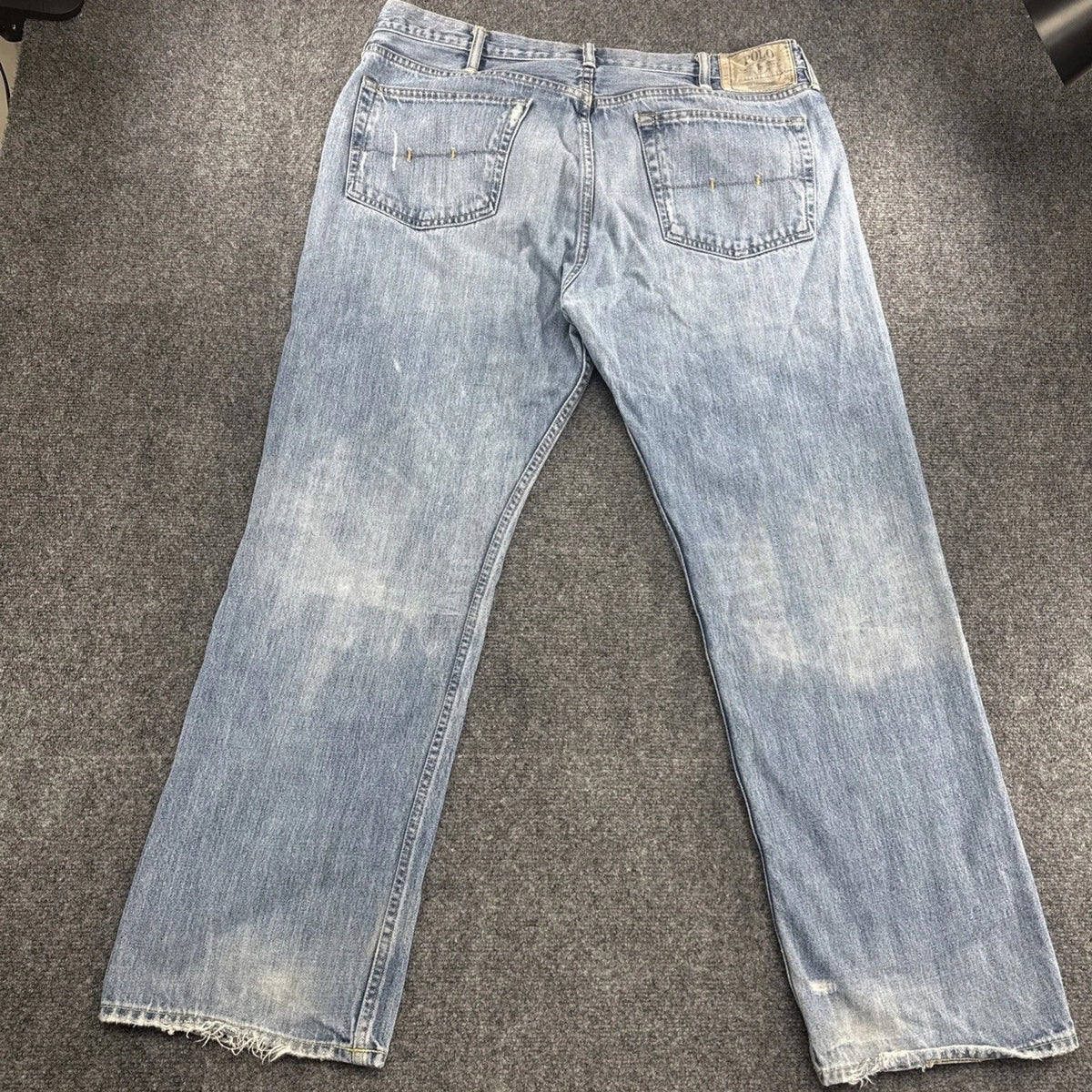 Polo Ralph Lauren Quality Denim Goods Jeans 38x30 Essex Light Wash Cotton