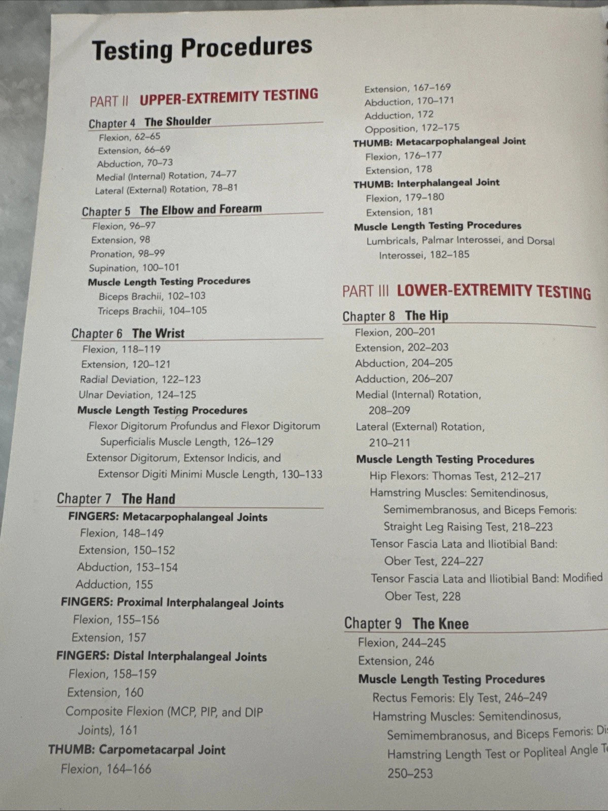 Daniels & Worthingham’s Muscle Testing 6th Ed Manual Examination Spiral