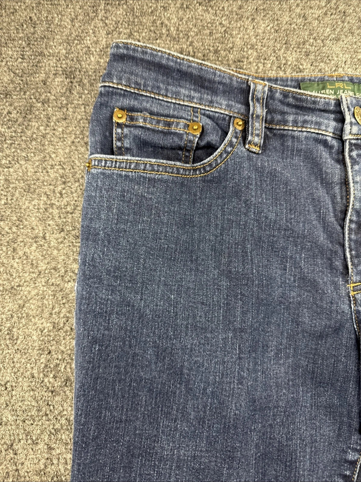 LRL Lauren Jeans Co Ralph Lauren Womens 6 Modern Straight Stretch Blue Jeans