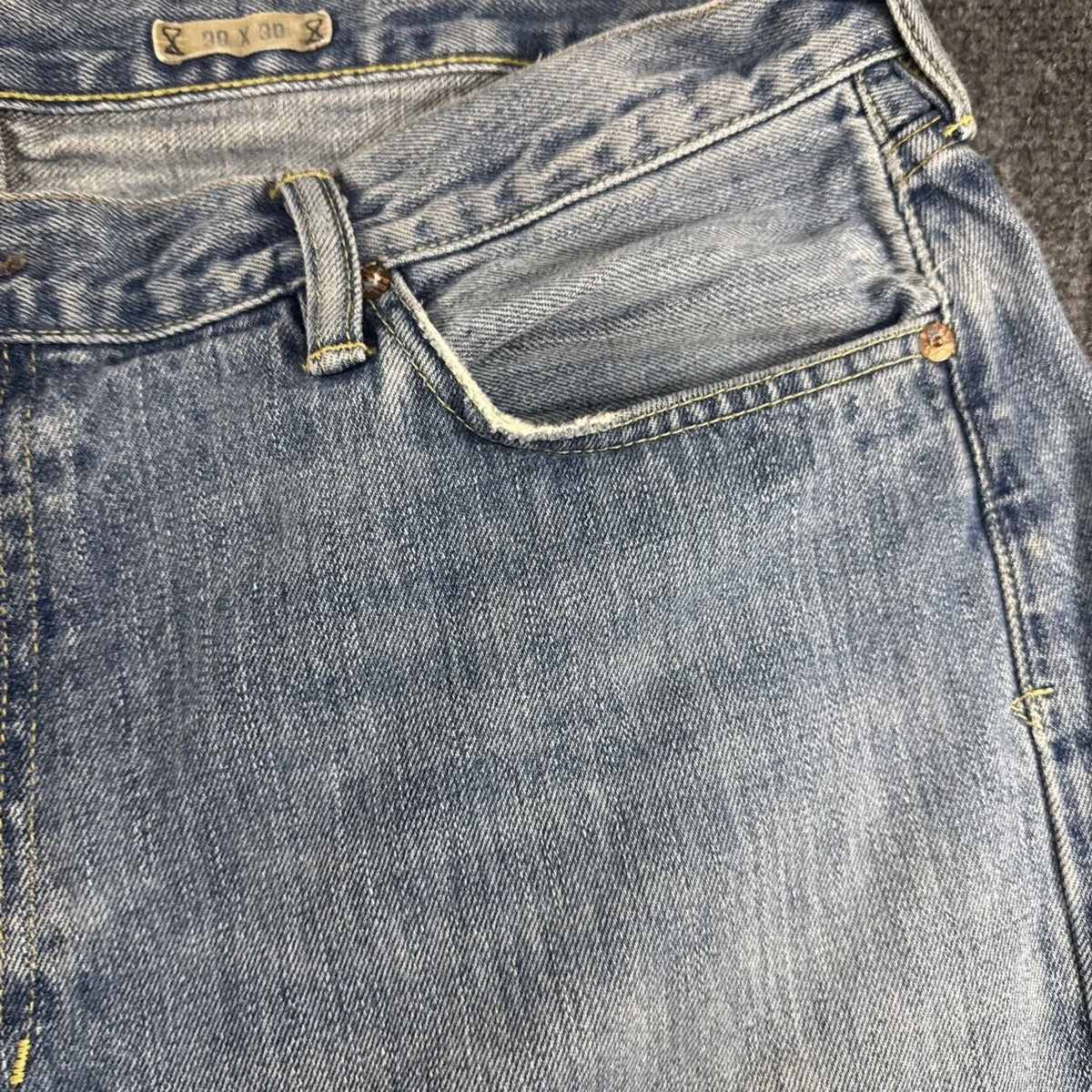 Polo Ralph Lauren Quality Denim Goods Jeans 38x30 Essex Light Wash Cotton