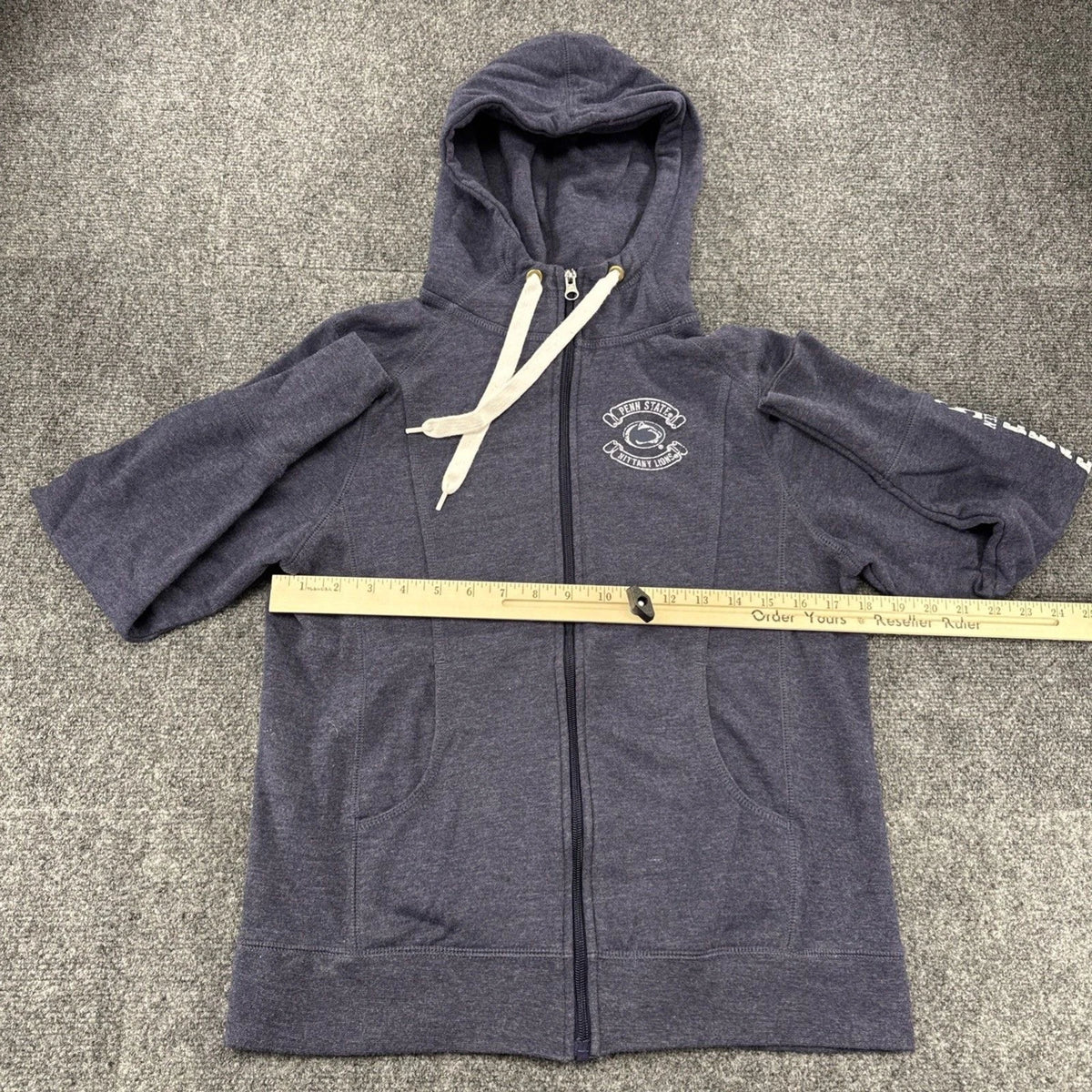Penn State Nittany Lions Zip Hoodie Small Blue Champion Elite Full Zip NCAA