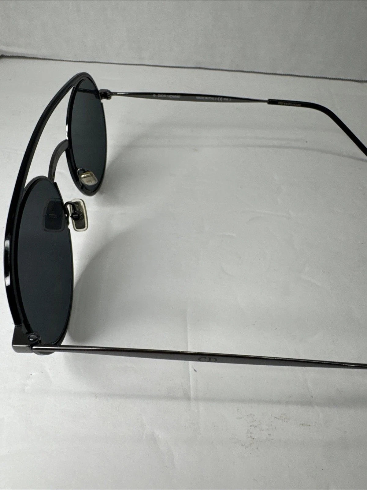 Dior Homme Synthesis 01 Sunglasses Black Round 51-22-155 w/ Case Box