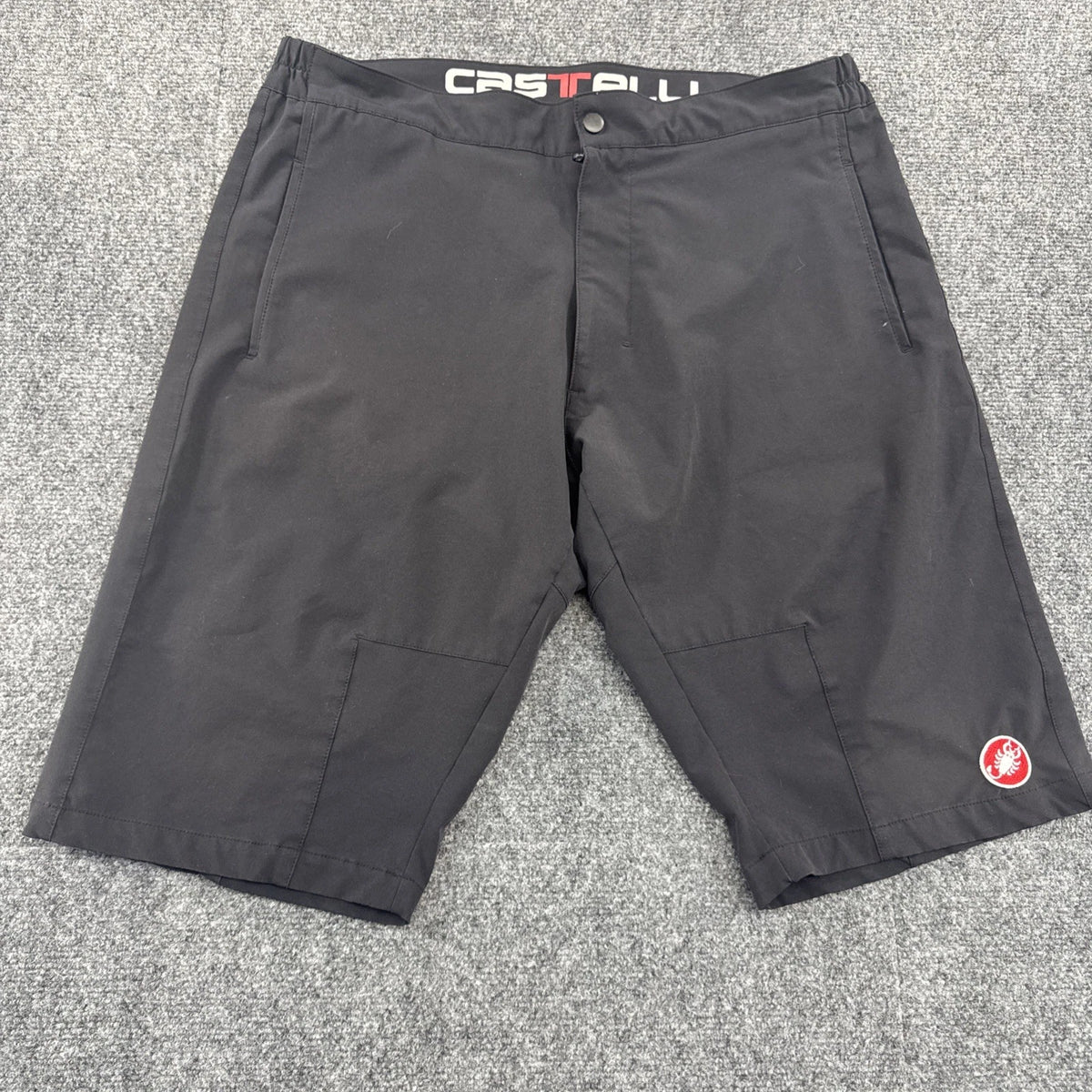 Castelli Men’s XL Black Cycling MTB Shorts Mountain Bike Gravel Performance