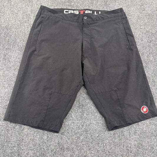 Castelli Men’s XL Black Cycling MTB Shorts Mountain Bike Gravel Performance