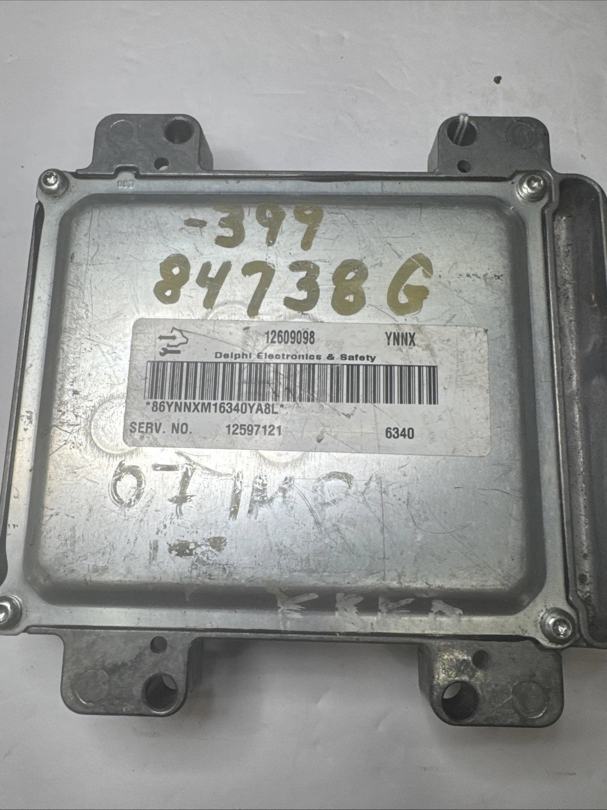 2007 Chevy Impala ECM ECU Engine Computer 12609098 YNNX 12597121 OEM
