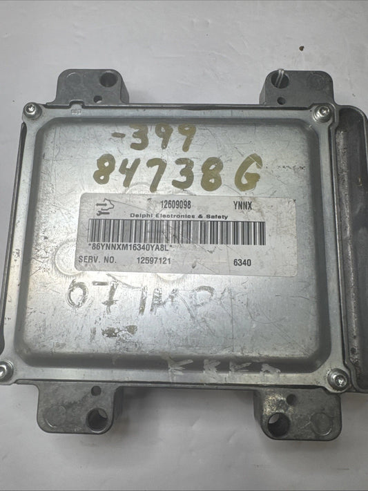 2007 Chevy Impala ECM ECU Engine Computer 12609098 YNNX 12597121 OEM