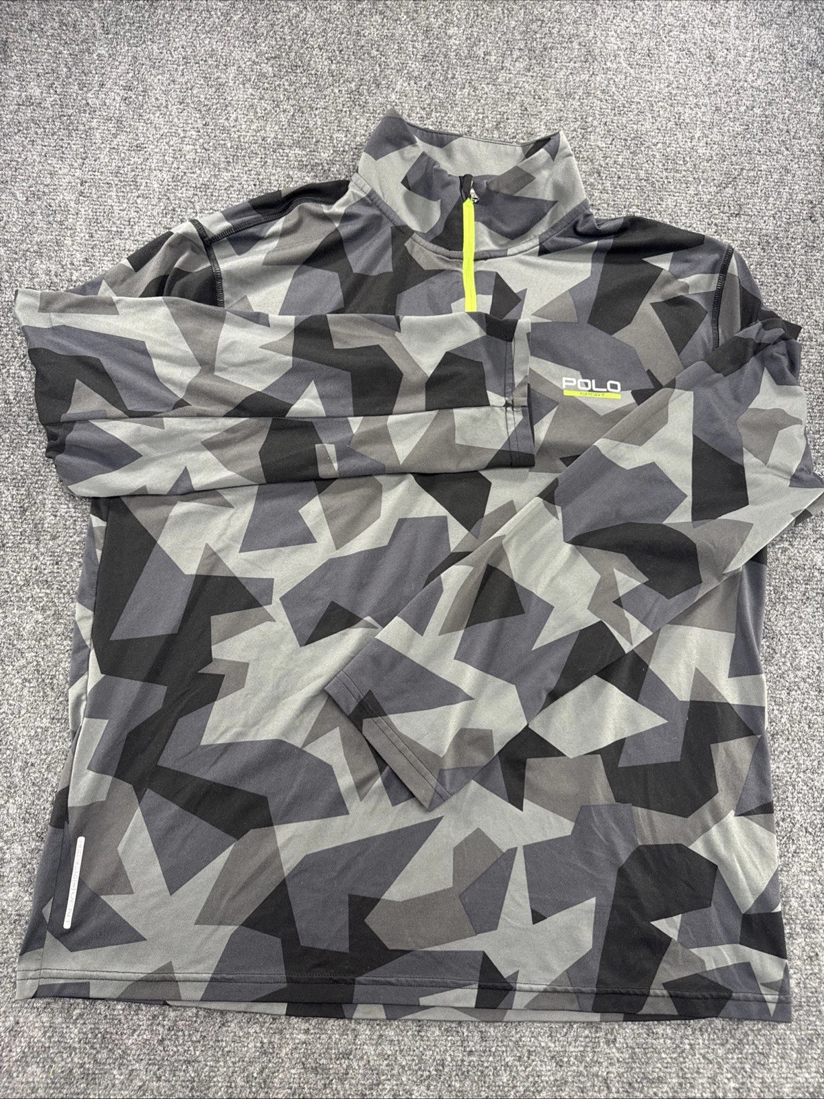 Polo Sport Ralph Lauren Men's XL Camo Quarter Zip Performance Pullover