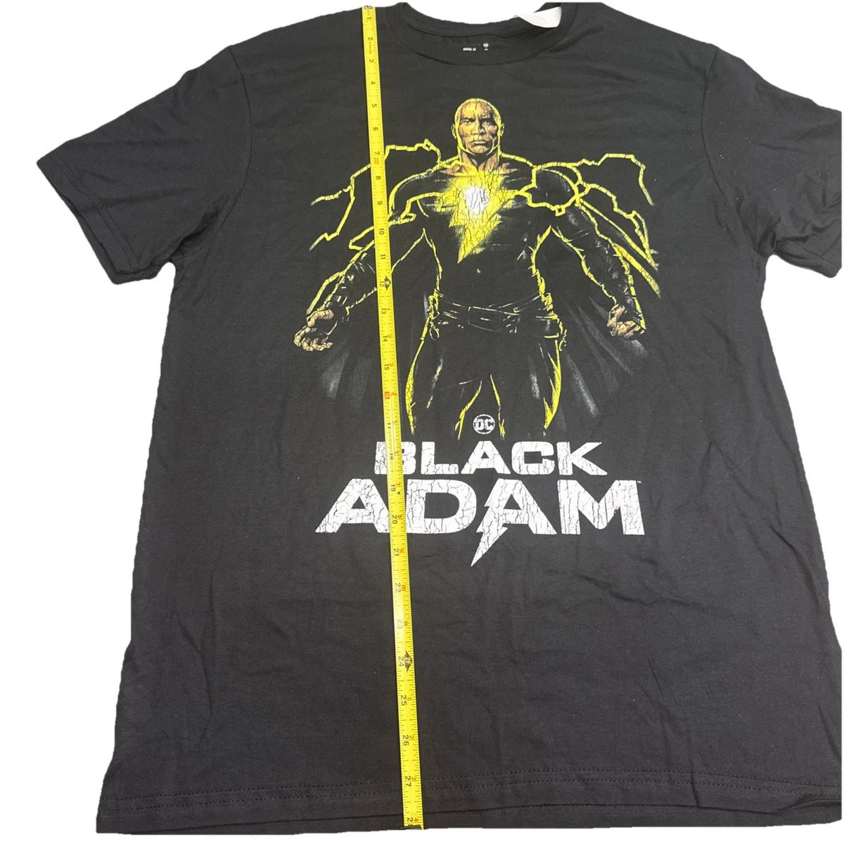 DC Black Adam The Rock T Shirt Mens Medium 38 40 Black Graphic Tee NWT