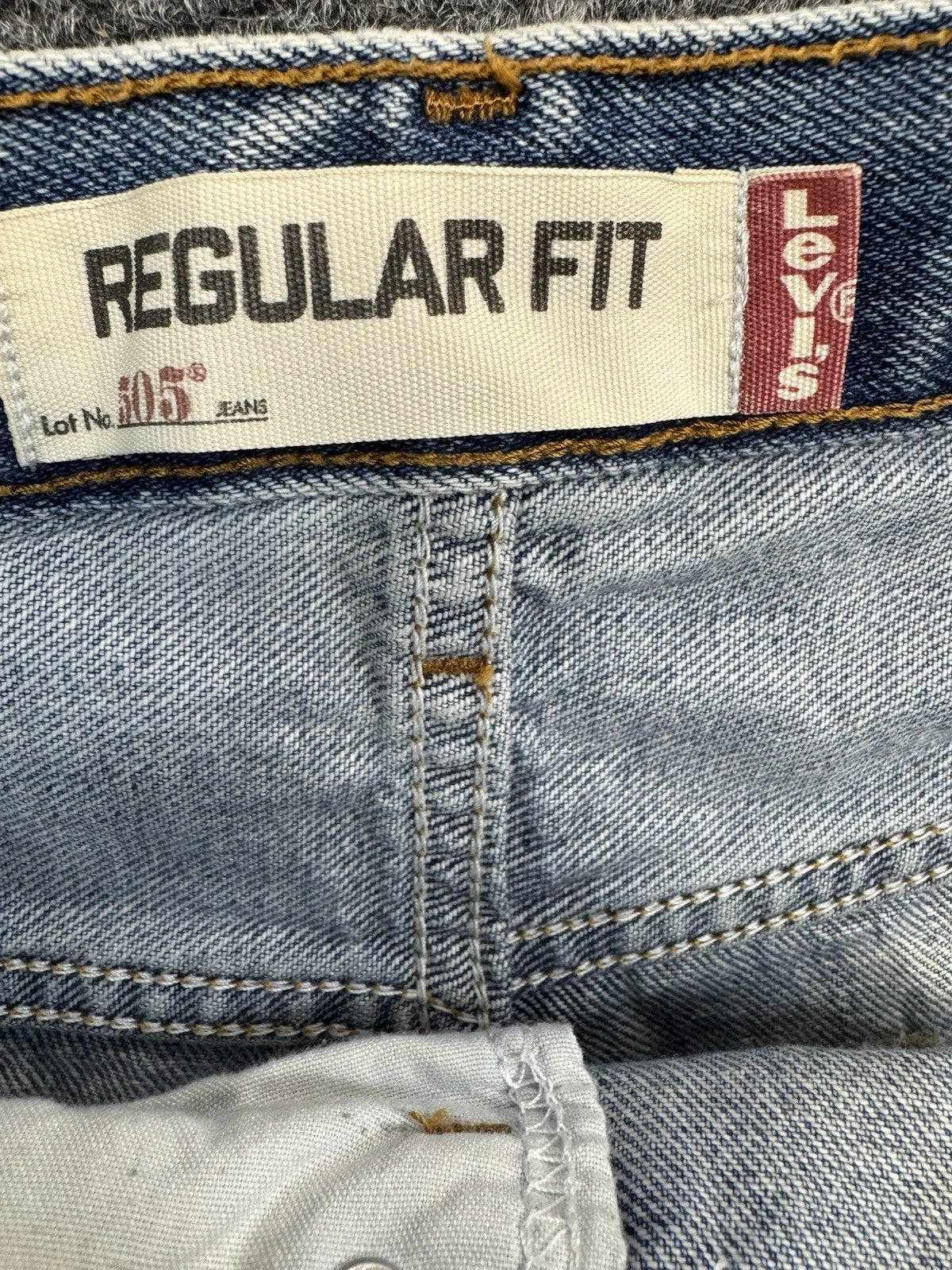 Levi's 505 Regular Fit Jeans Men's 34x30 Light Wash 100% Cotton Straight Leg