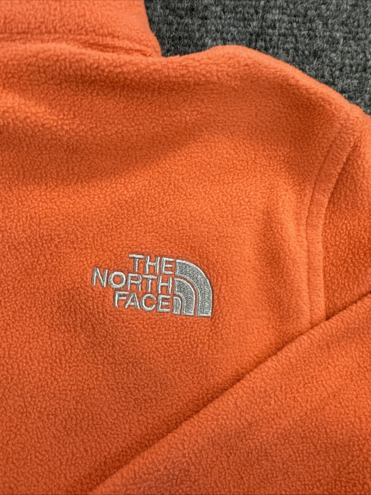 The North Face Girls Fleece Jacket L 14/16 Orange Full Zip Fall 2014 CLTO