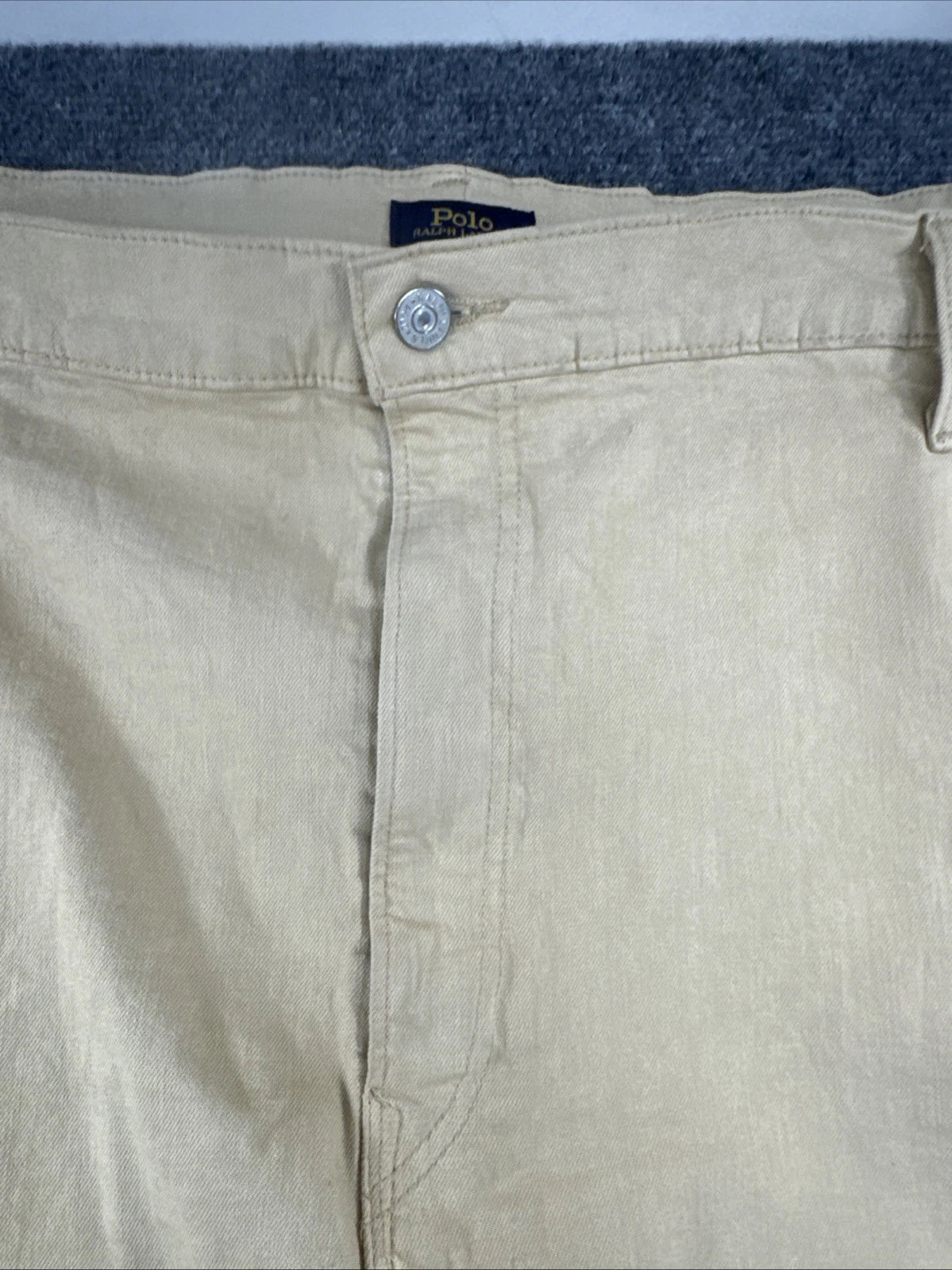 Polo Ralph Lauren Hampton Jeans Mens 52B x 32 Tan Relaxed Straight Big Tall
